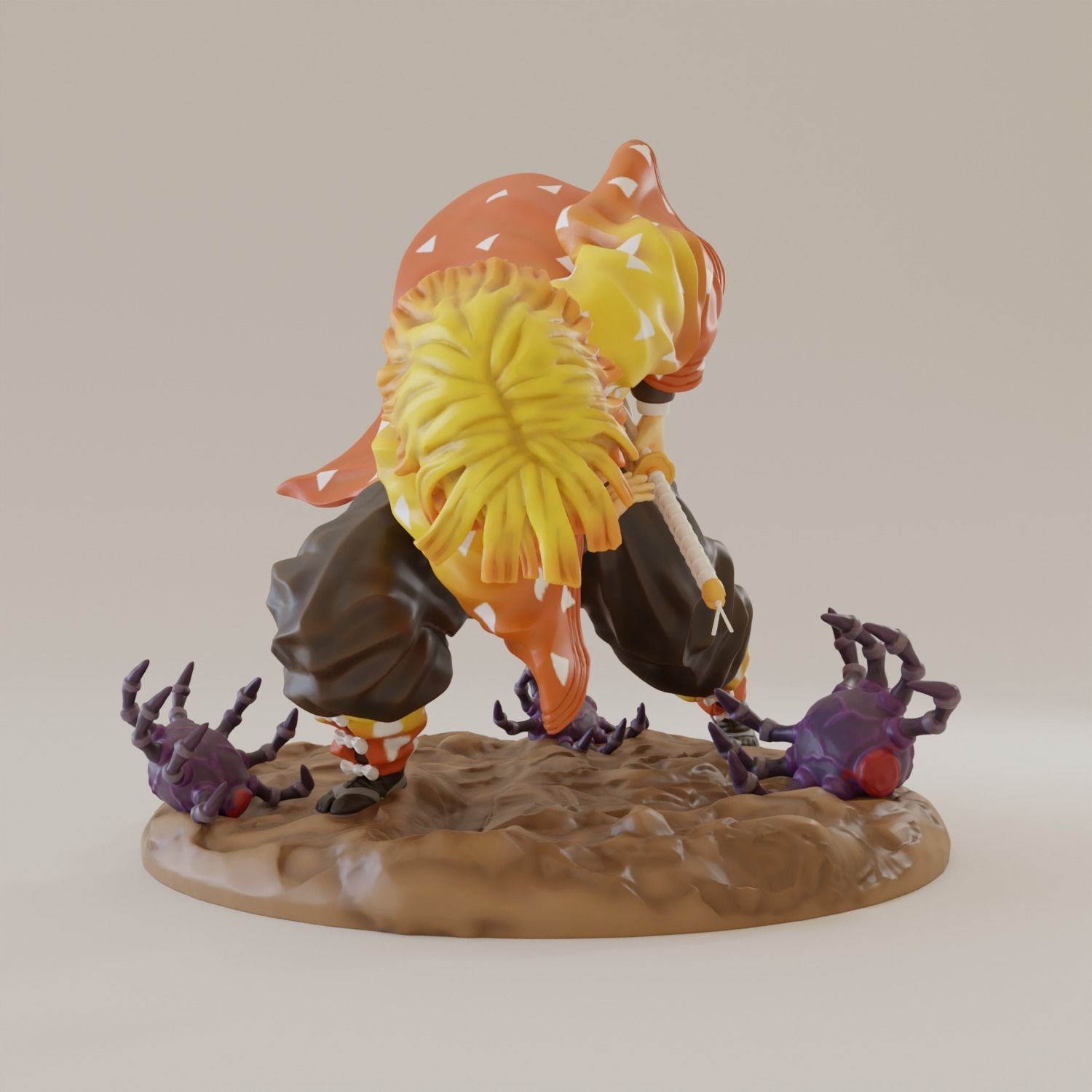 Zenitsu Thunder Breathing 3D print model_4