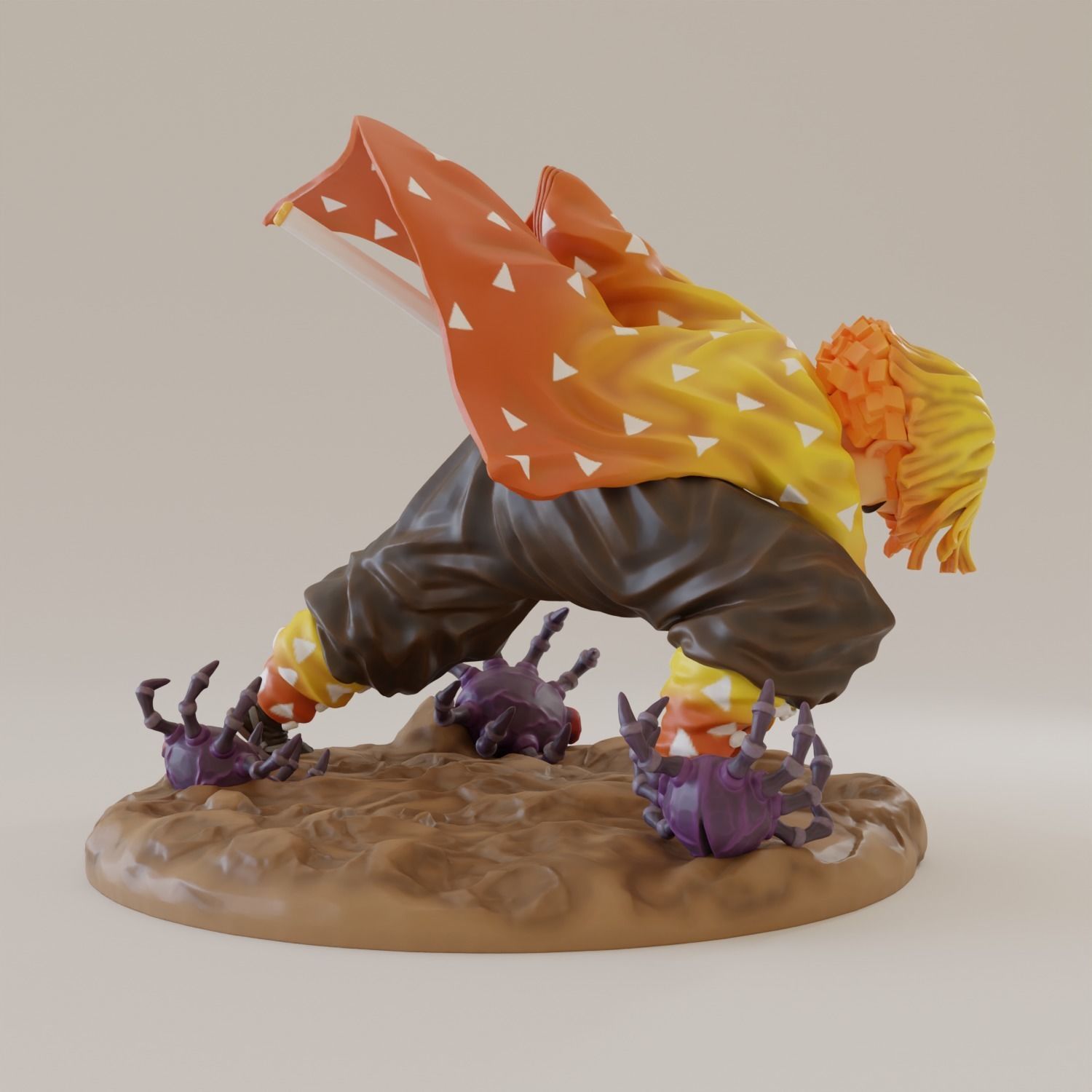 Zenitsu Thunder Breathing 3D print model_6