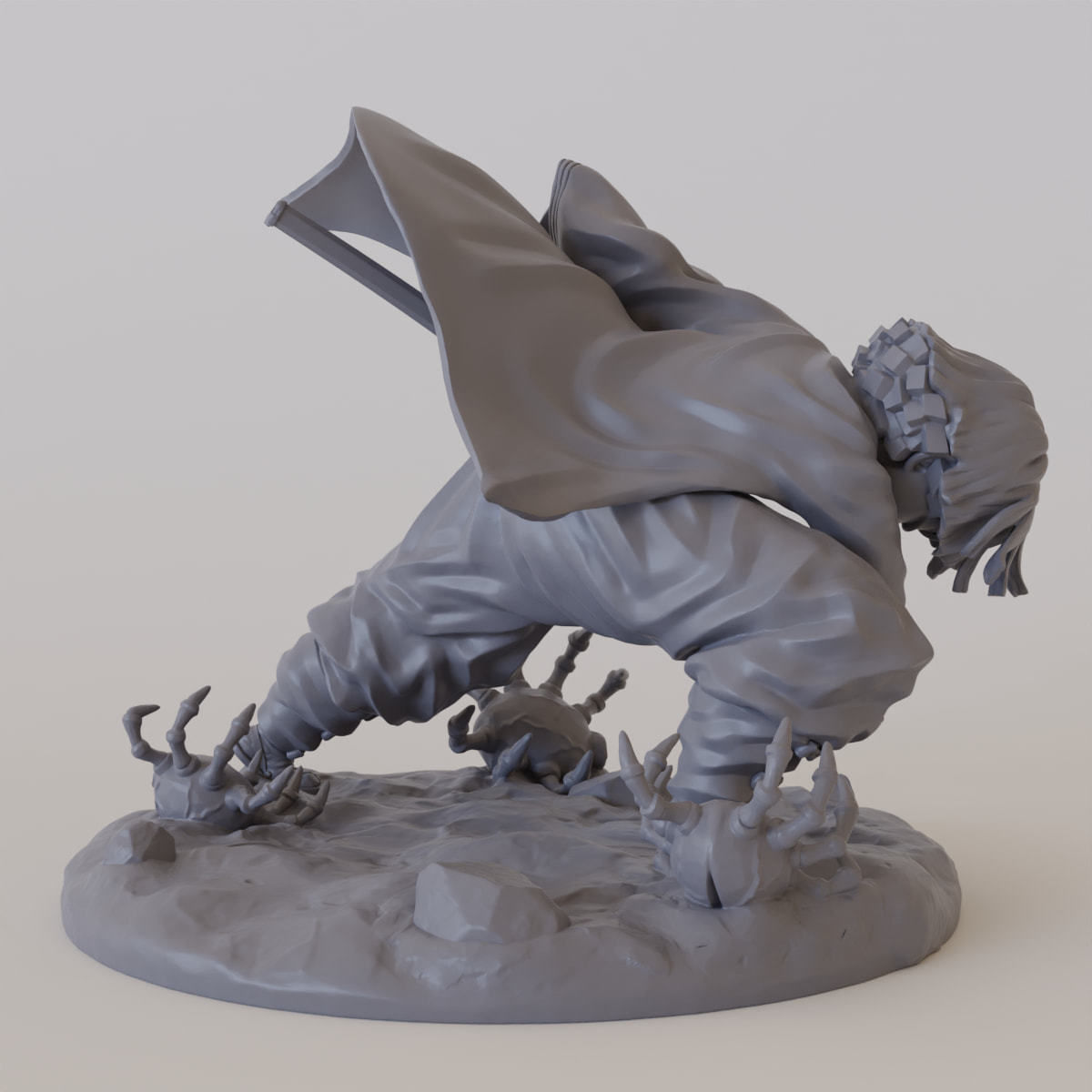 Zenitsu Thunder Breathing 3D print model_11