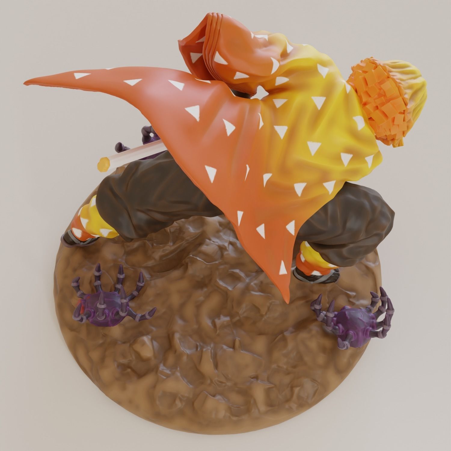 Zenitsu Thunder Breathing 3D print model_10