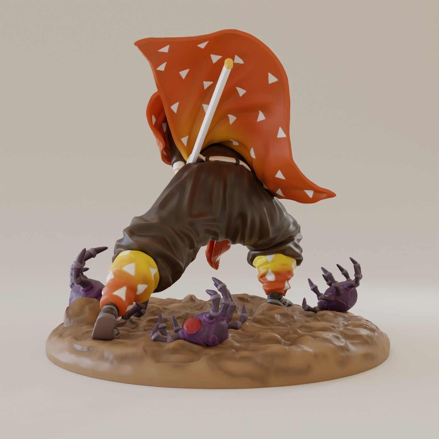 Zenitsu Thunder Breathing 3D print model_8