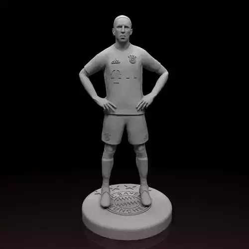  Ribery Bayern Munich Football Player STL files 3D print model 3D print model