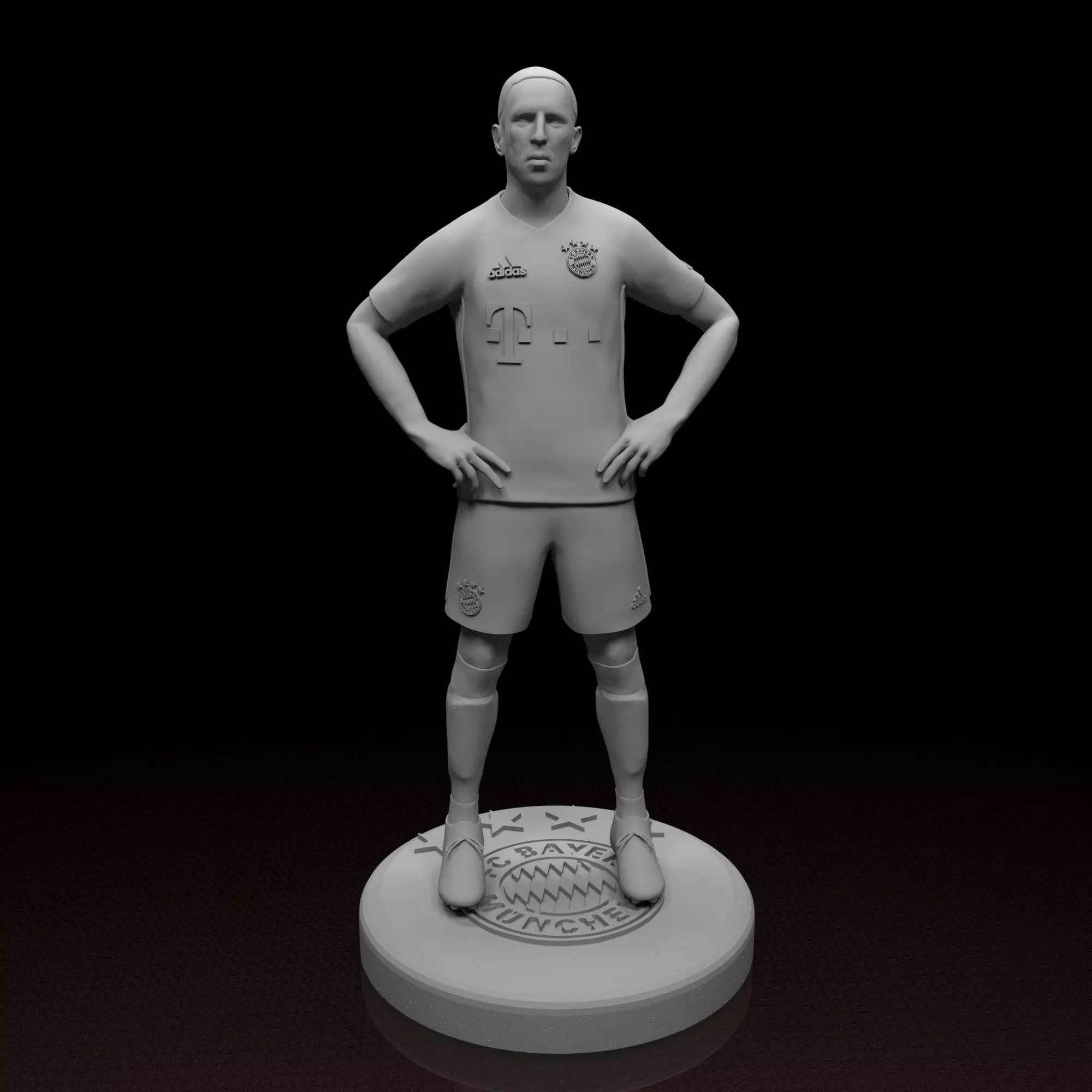 Ribery Bayern Munich Football Player STL files 3D print model 3D print model