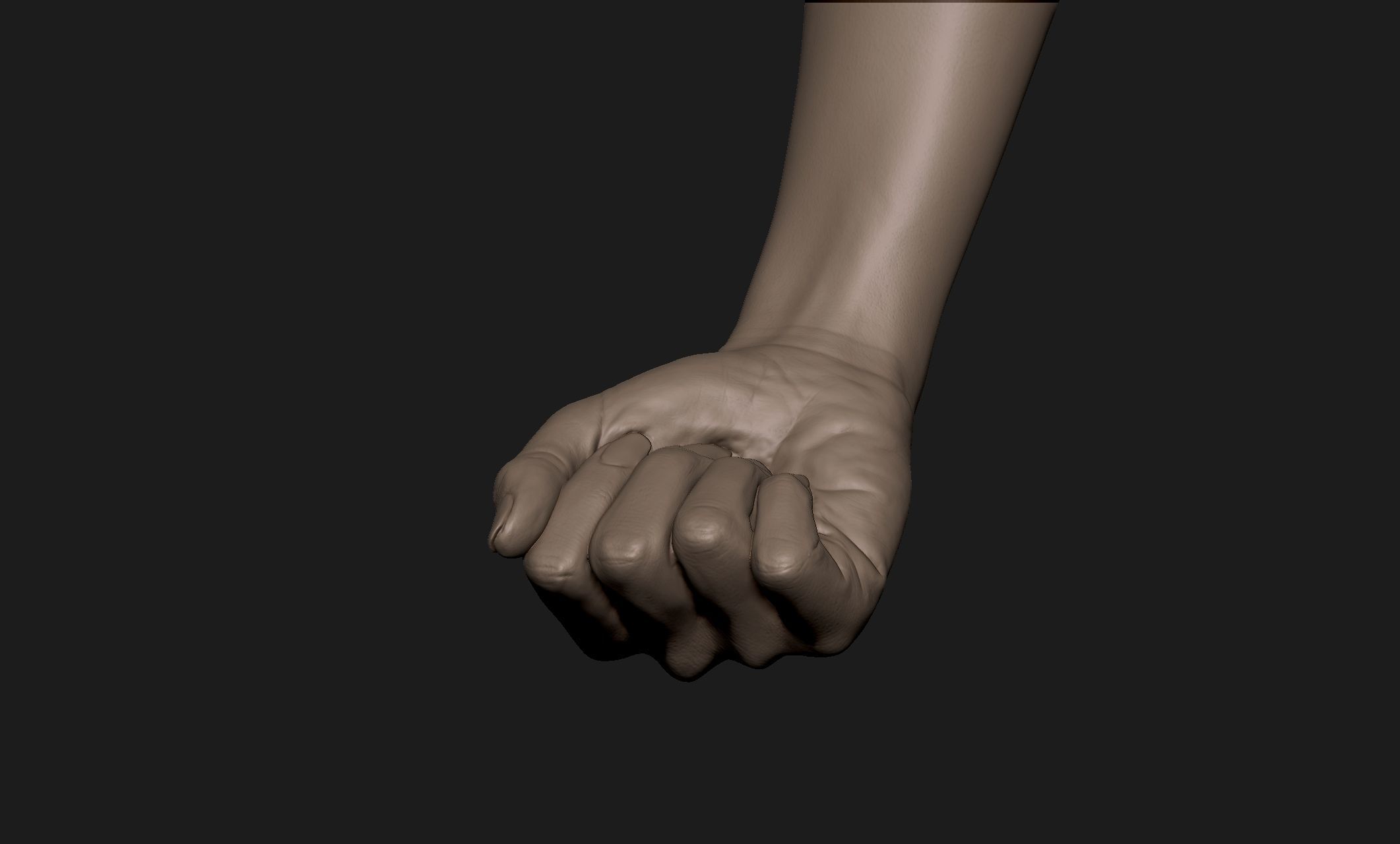 Realistic Female Hand Sculpt 1 3D model_5