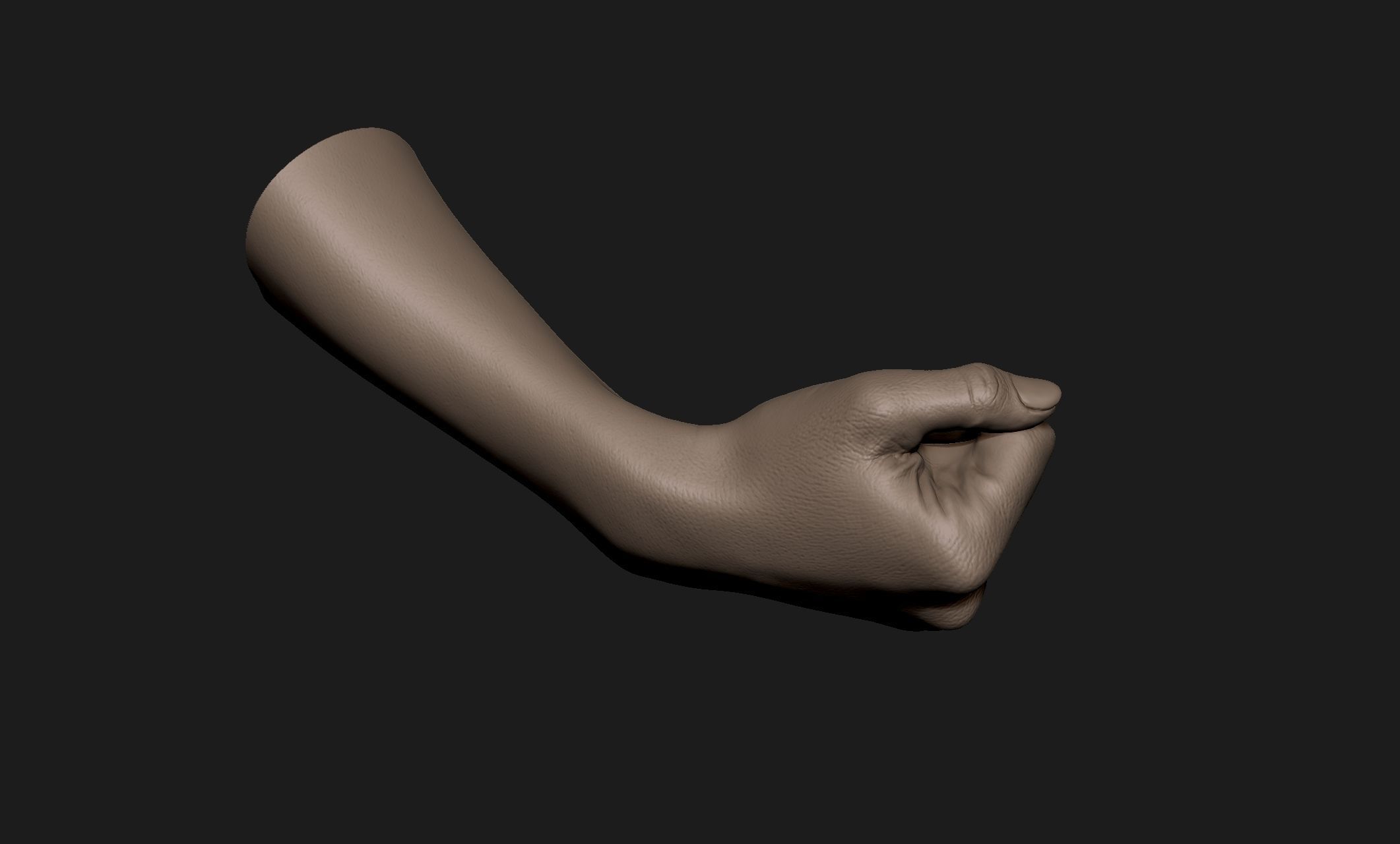 Realistic Female Hand Sculpt 1 3D model_4