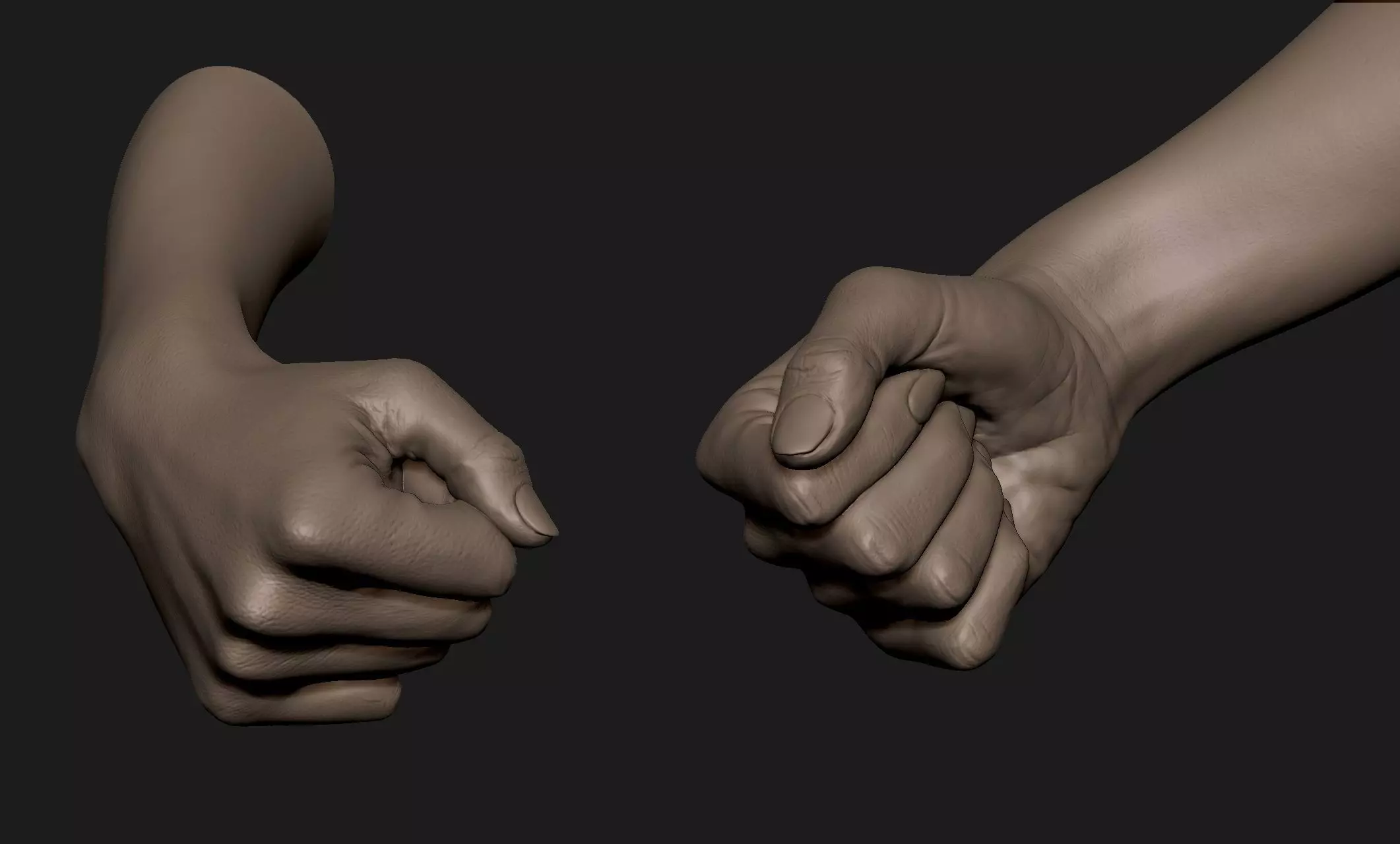 Realistic Female Hand Sculpt 1 3D model_0