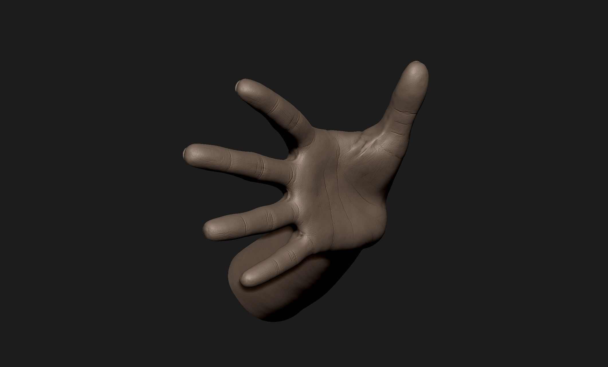 Realistic Female Hand Sculpt 7 3D model_2