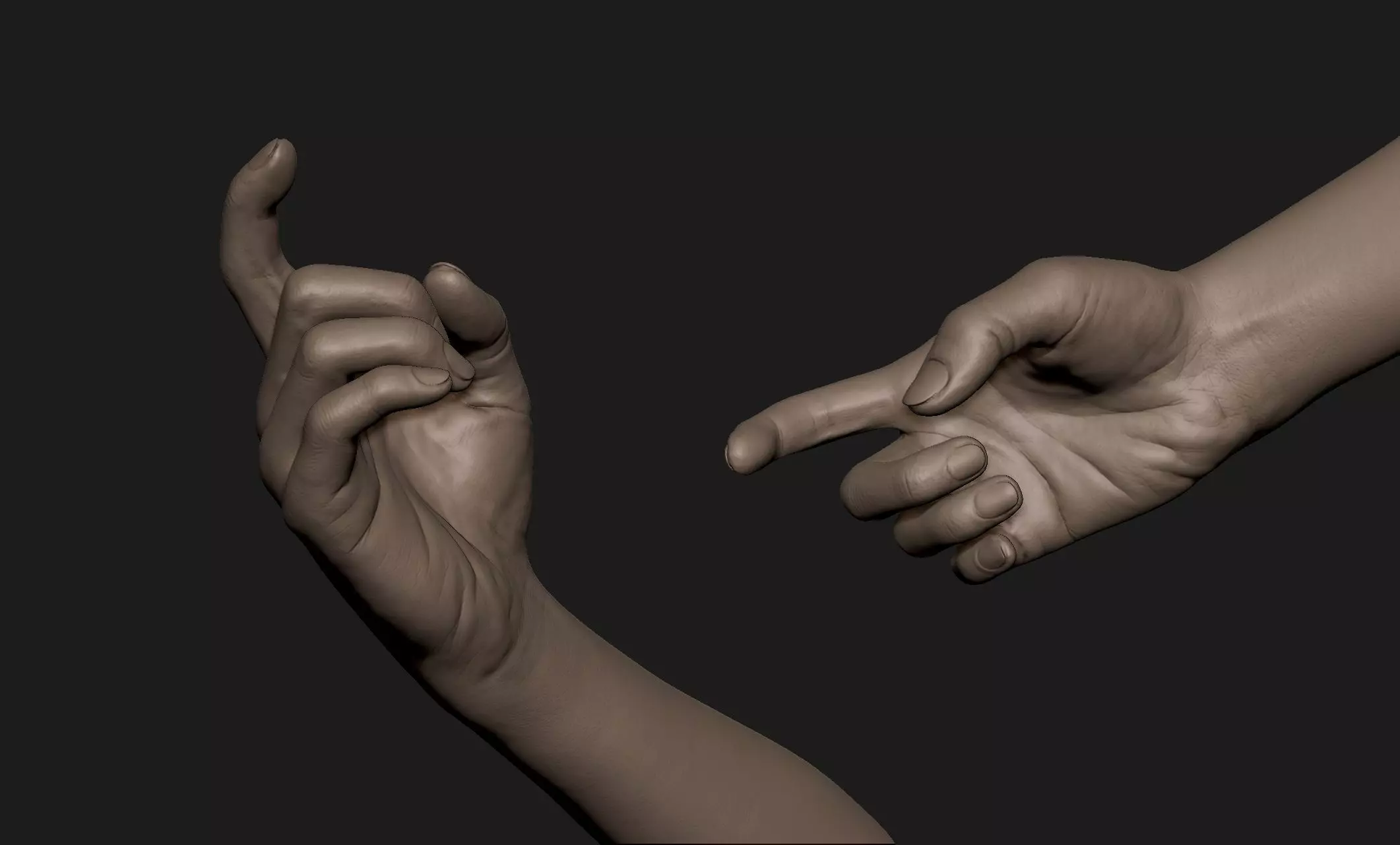 Realistic Female Hand Sculpt 8 3D model_0