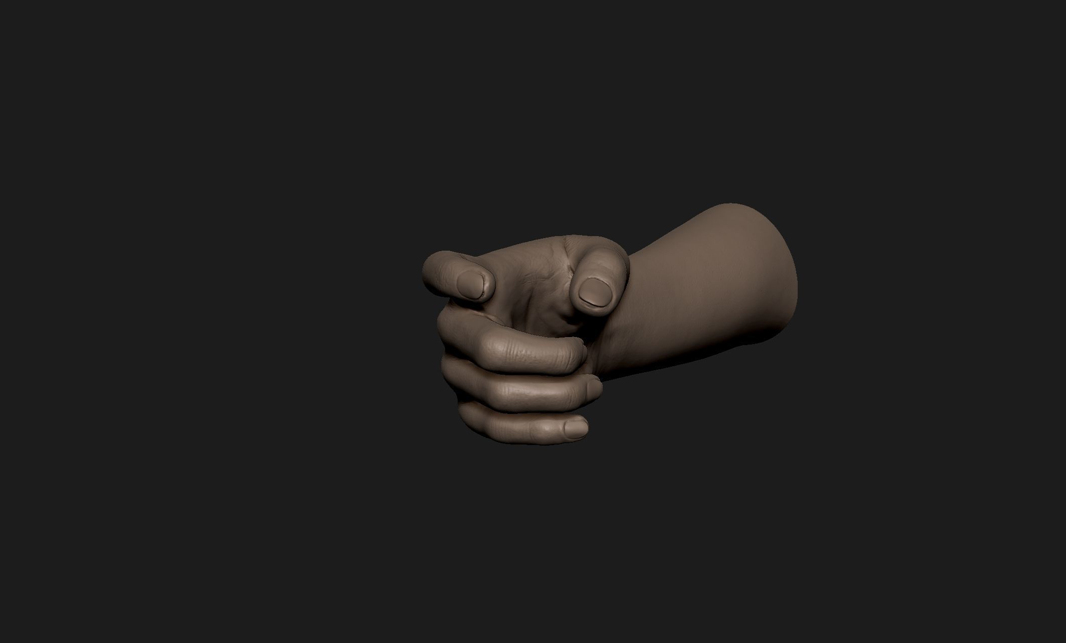 Realistic Female Hand Sculpt 8 3D model_4