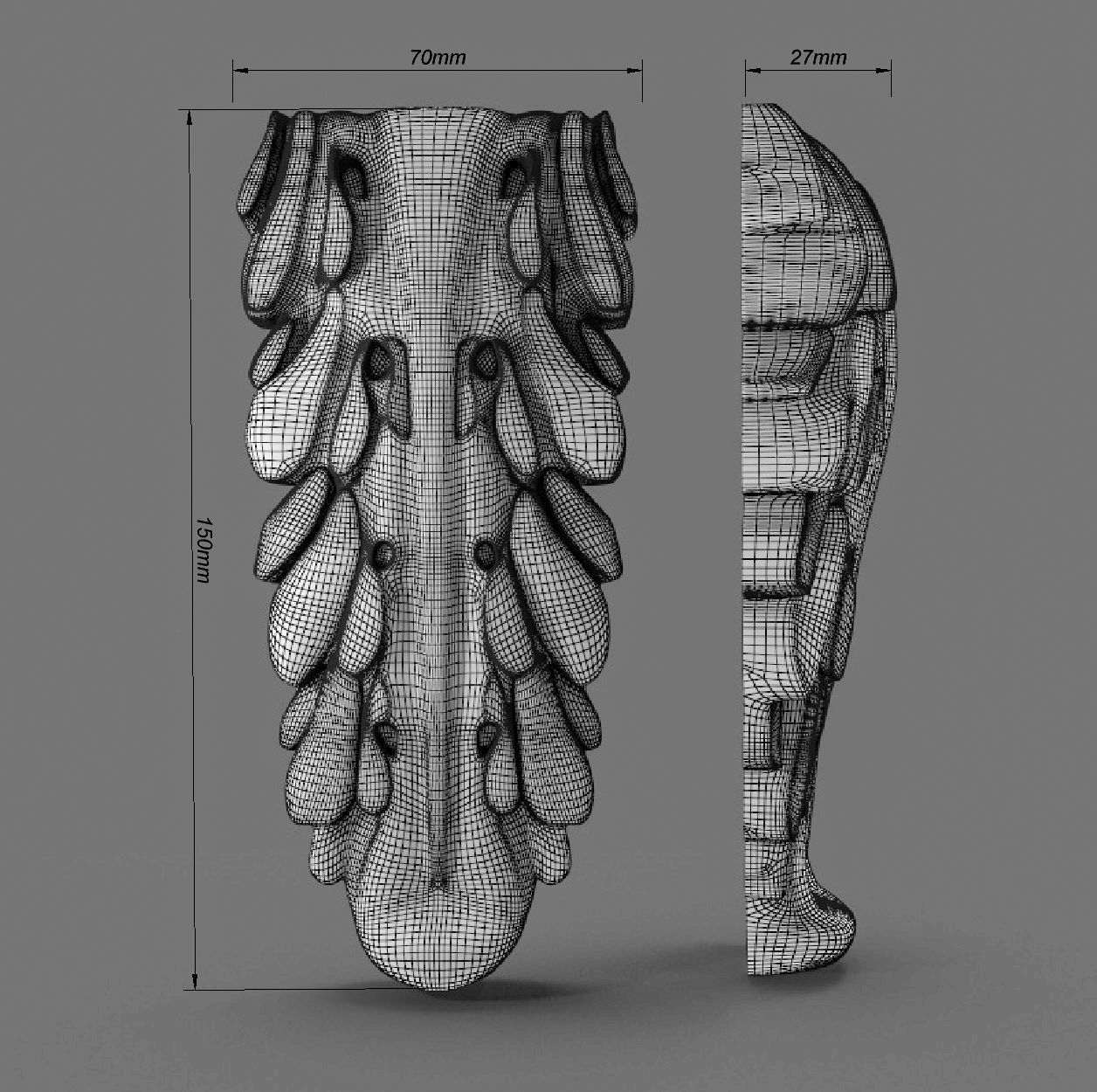 Carving wood 3D print model_6