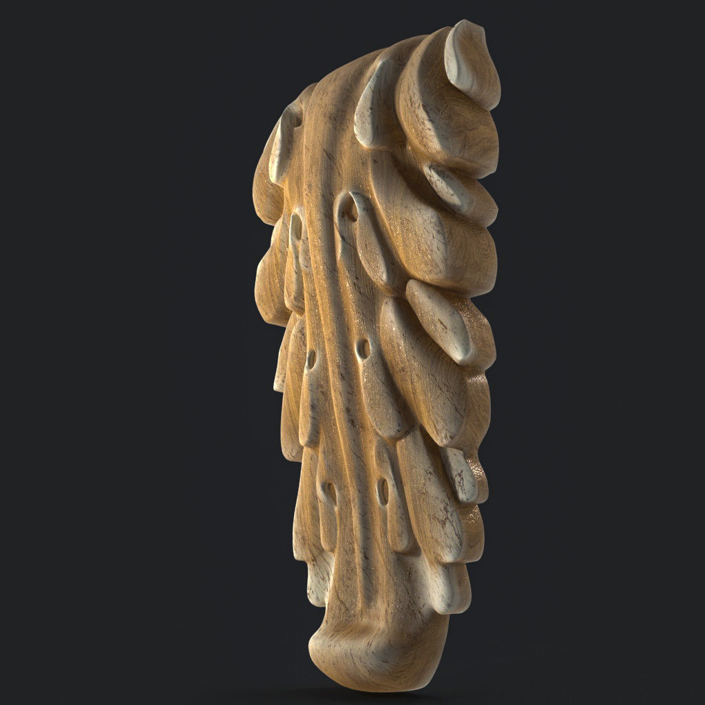 Carving wood 3D print model_1