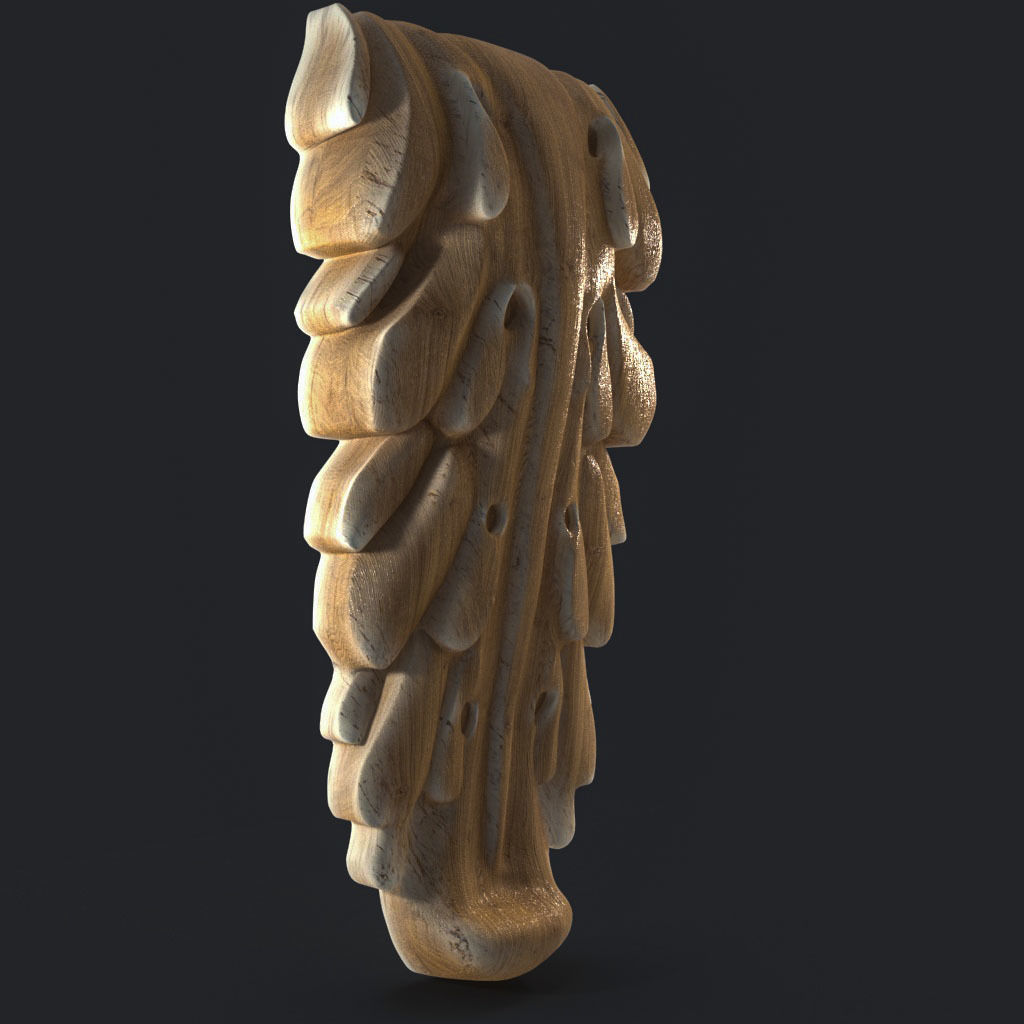 Carving wood 3D print model_3