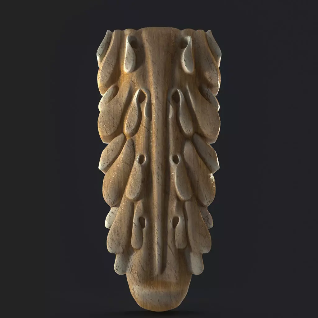 Carving wood 3D print model_0