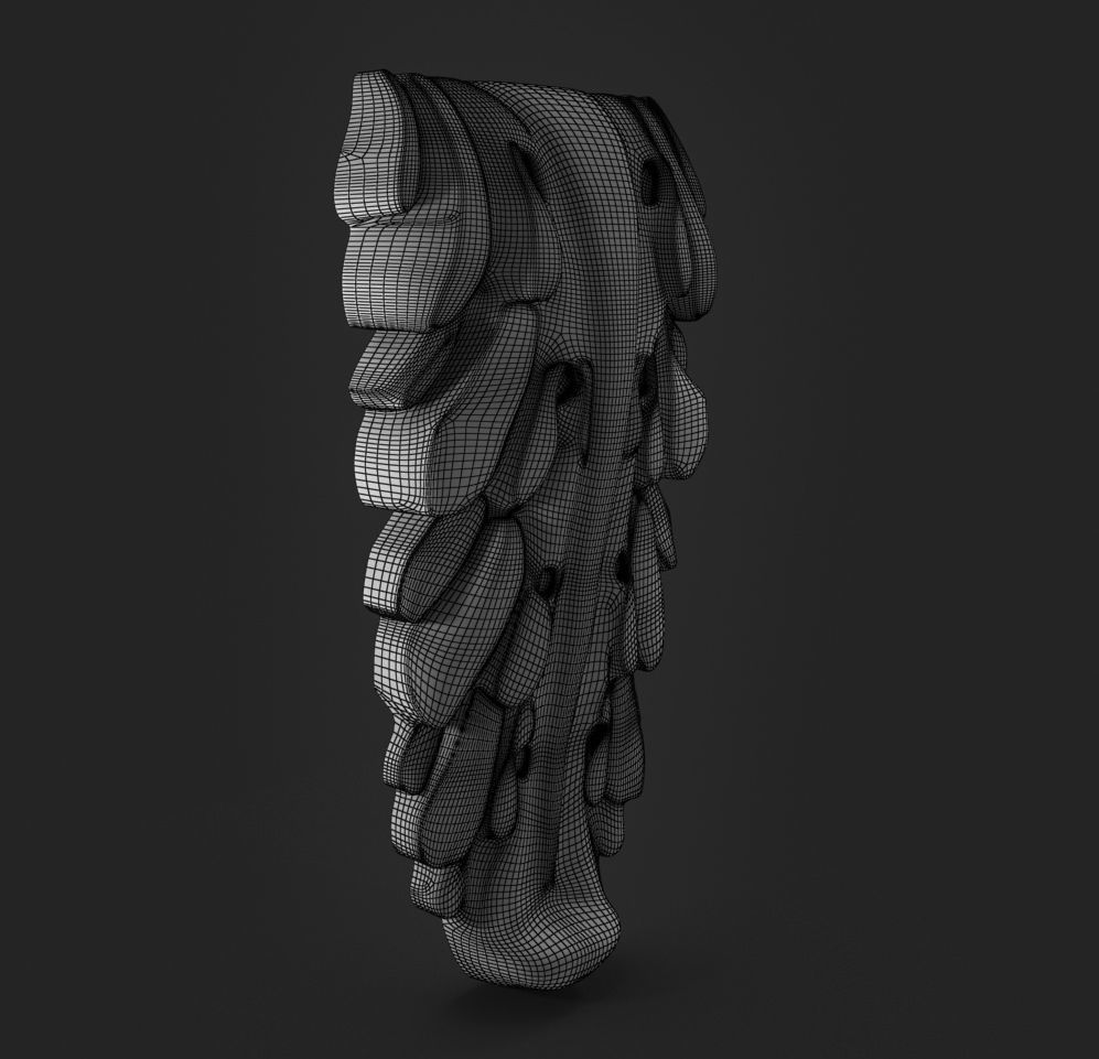 Carving wood 3D print model_5