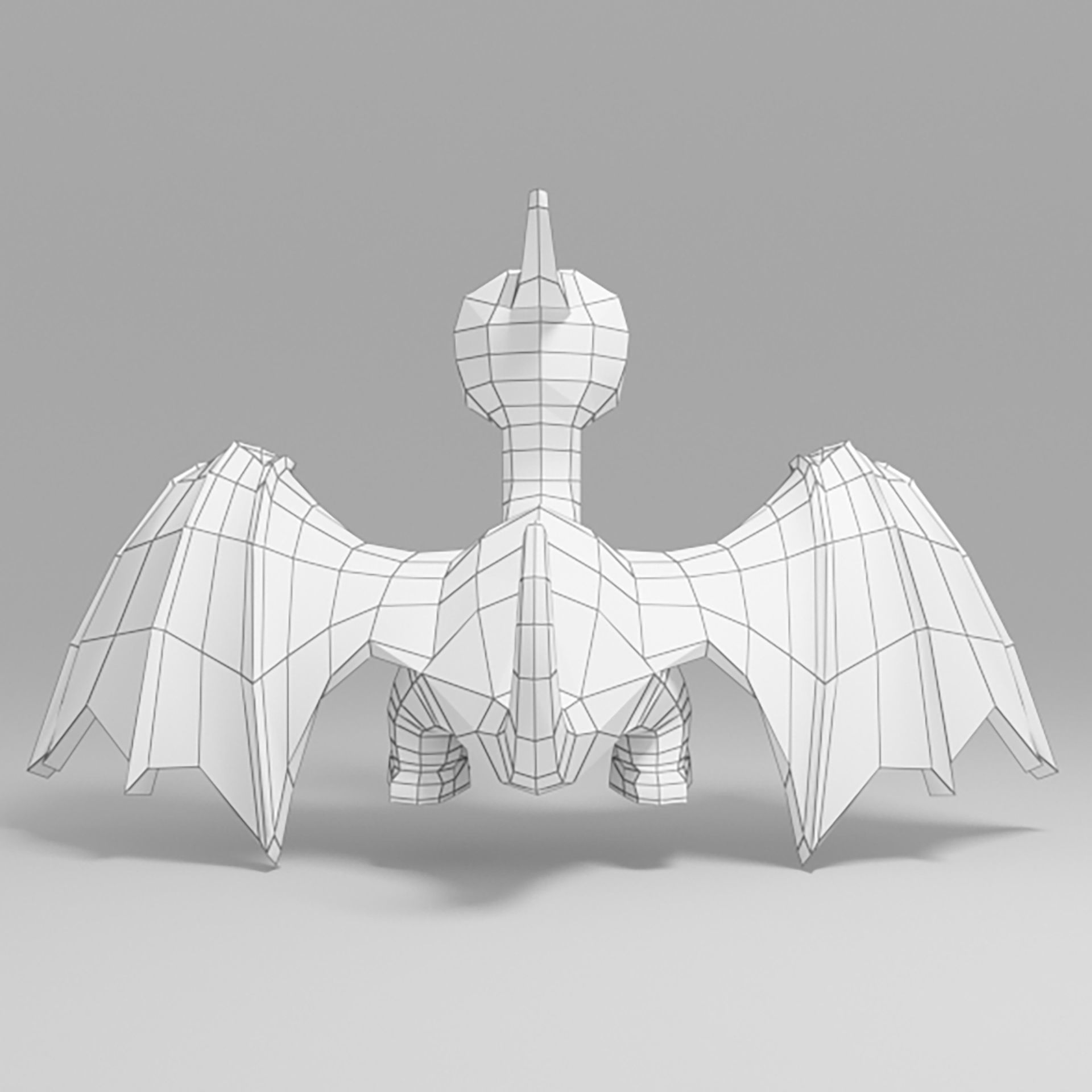 Dinosaur cartoon 5 Low-poly 3D model_7