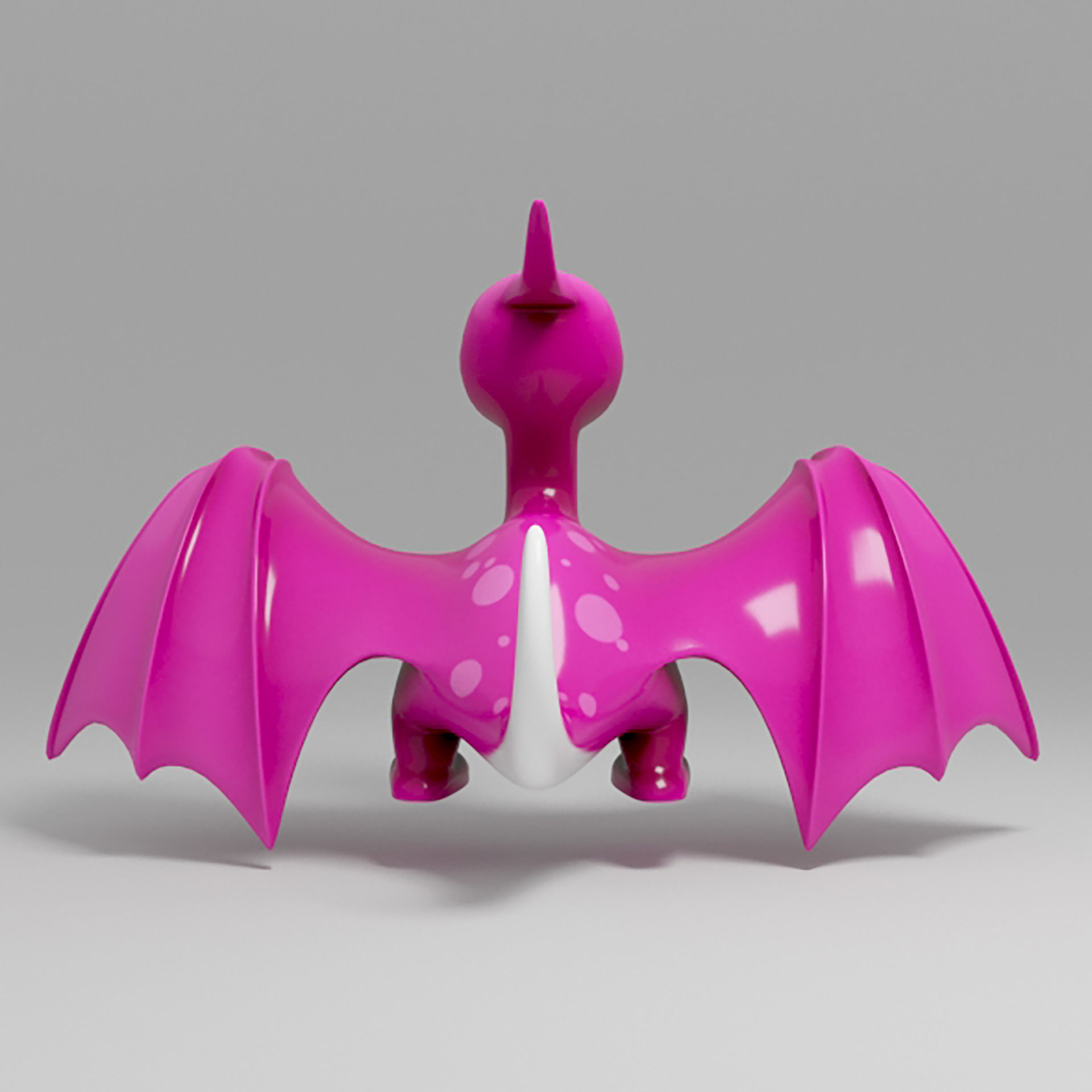 Dinosaur cartoon 5 Low-poly 3D model_4