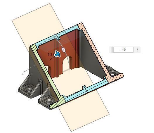 Toggle Switch Brackets 45 Degree 1-4 holes for switches 3D print model_19