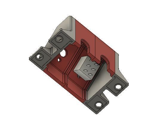 Toggle Switch Brackets 45 Degree 1-4 holes for switches 3D print model_18