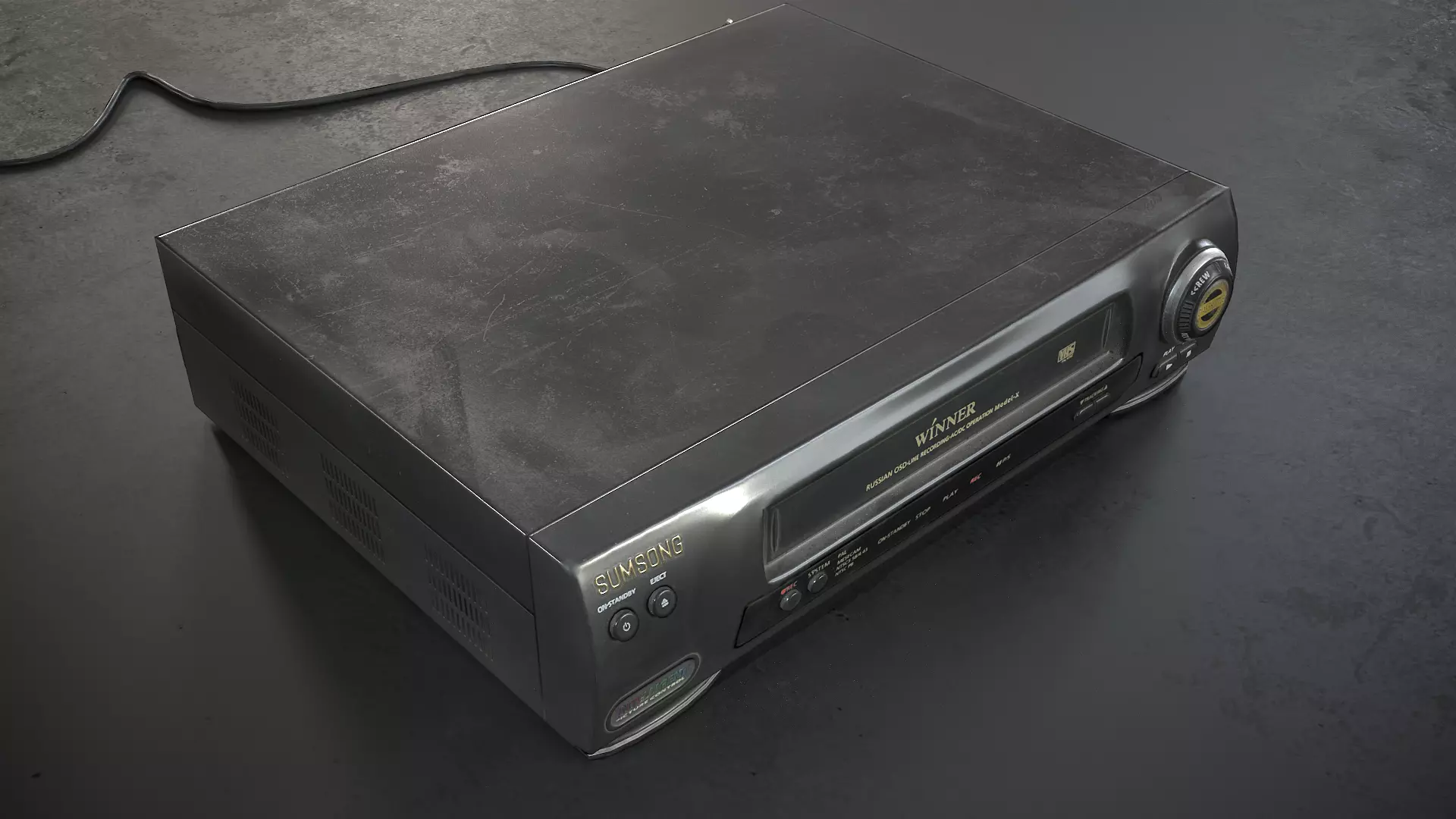 Video Player VCR VHS Low-poly 3D model