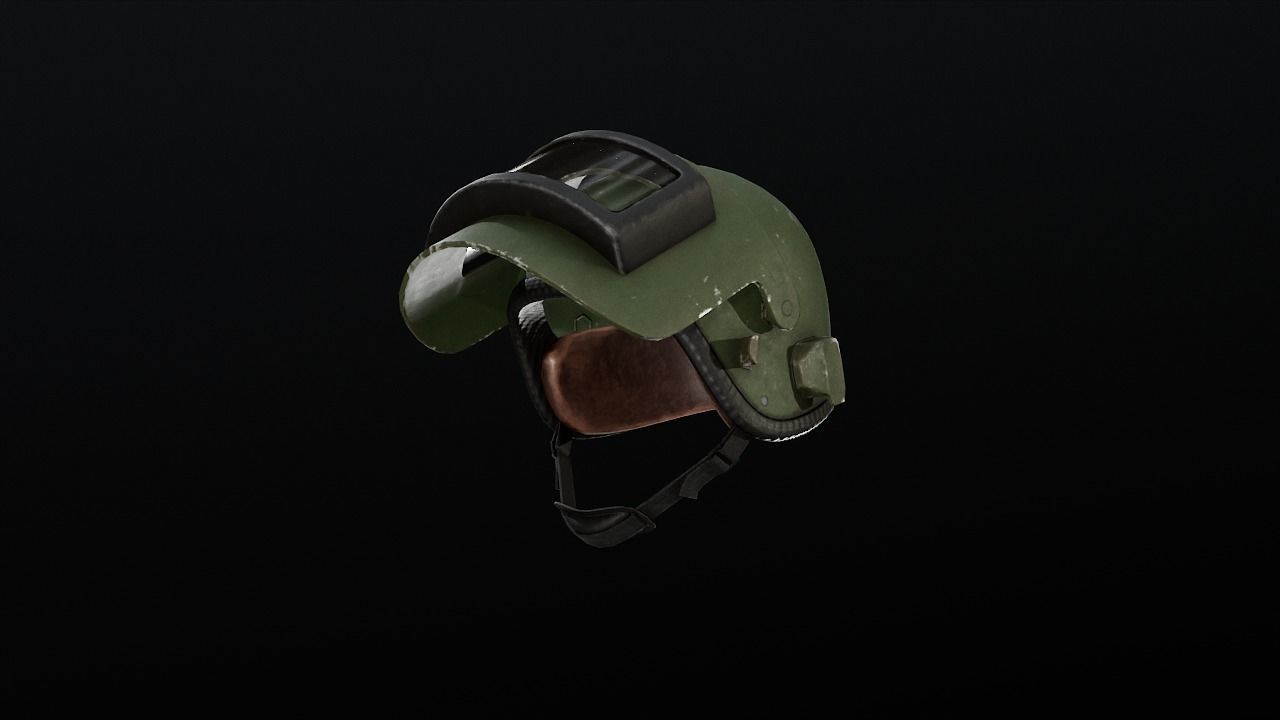 Altyn helmet Low-poly 3D model_1