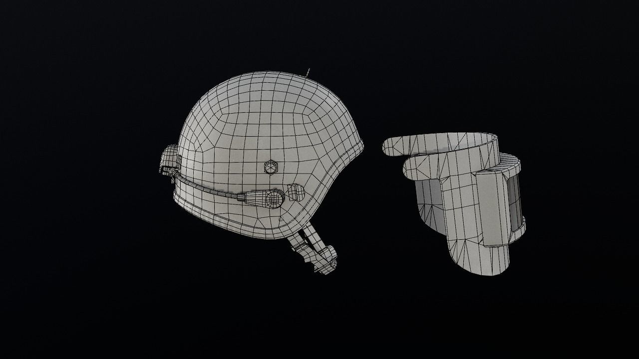 Altyn helmet Low-poly 3D model_7