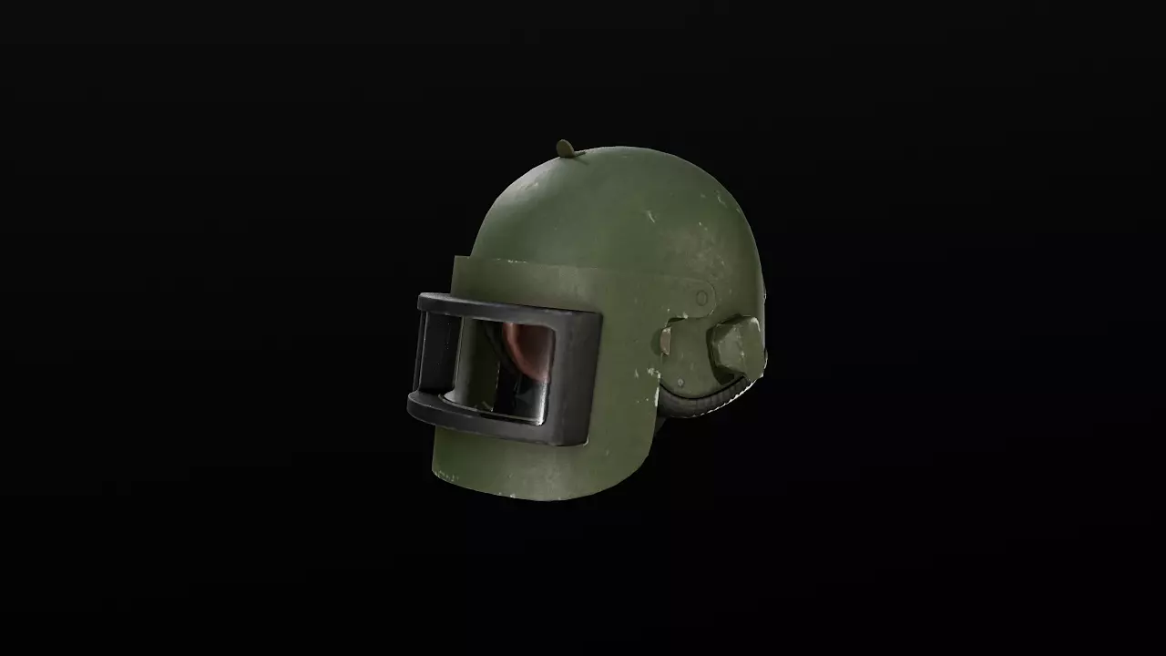 Altyn helmet Low-poly 3D model_0