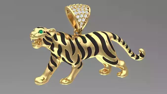 tiger pendant 4cm