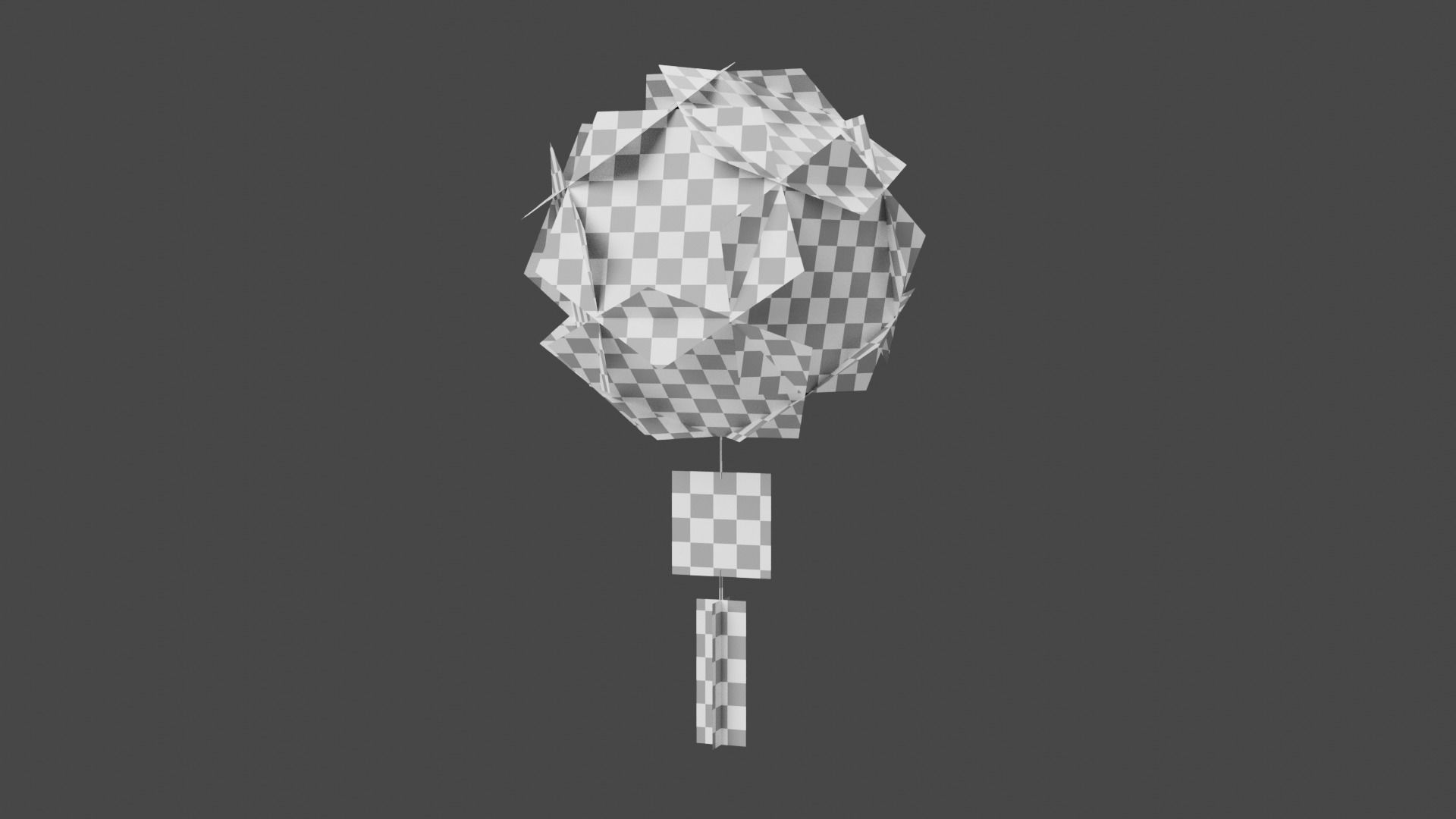 Chinese Lantern Low-poly 3D model_5