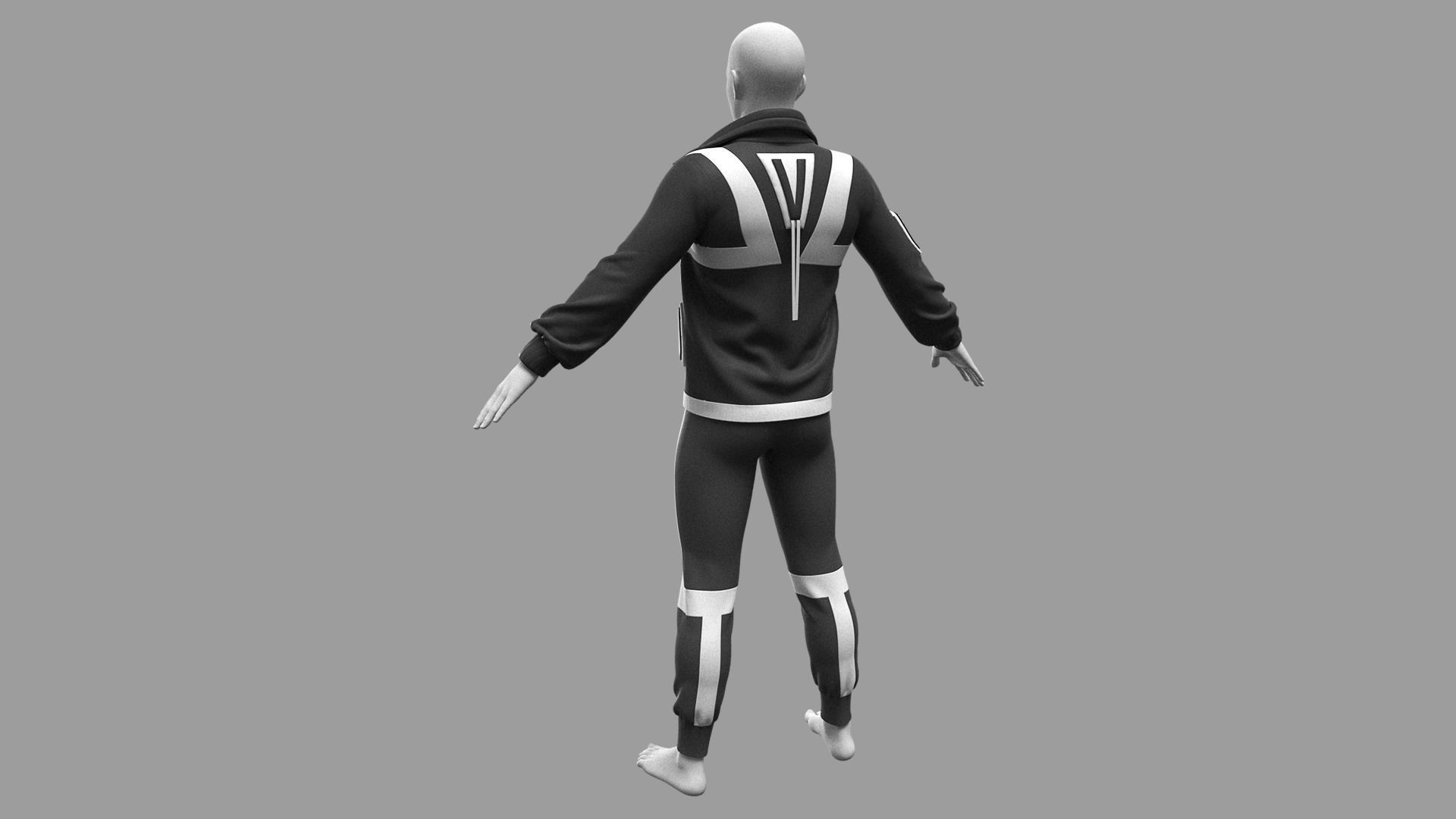 Male Outfit Marvelous Designer project  3D model_4