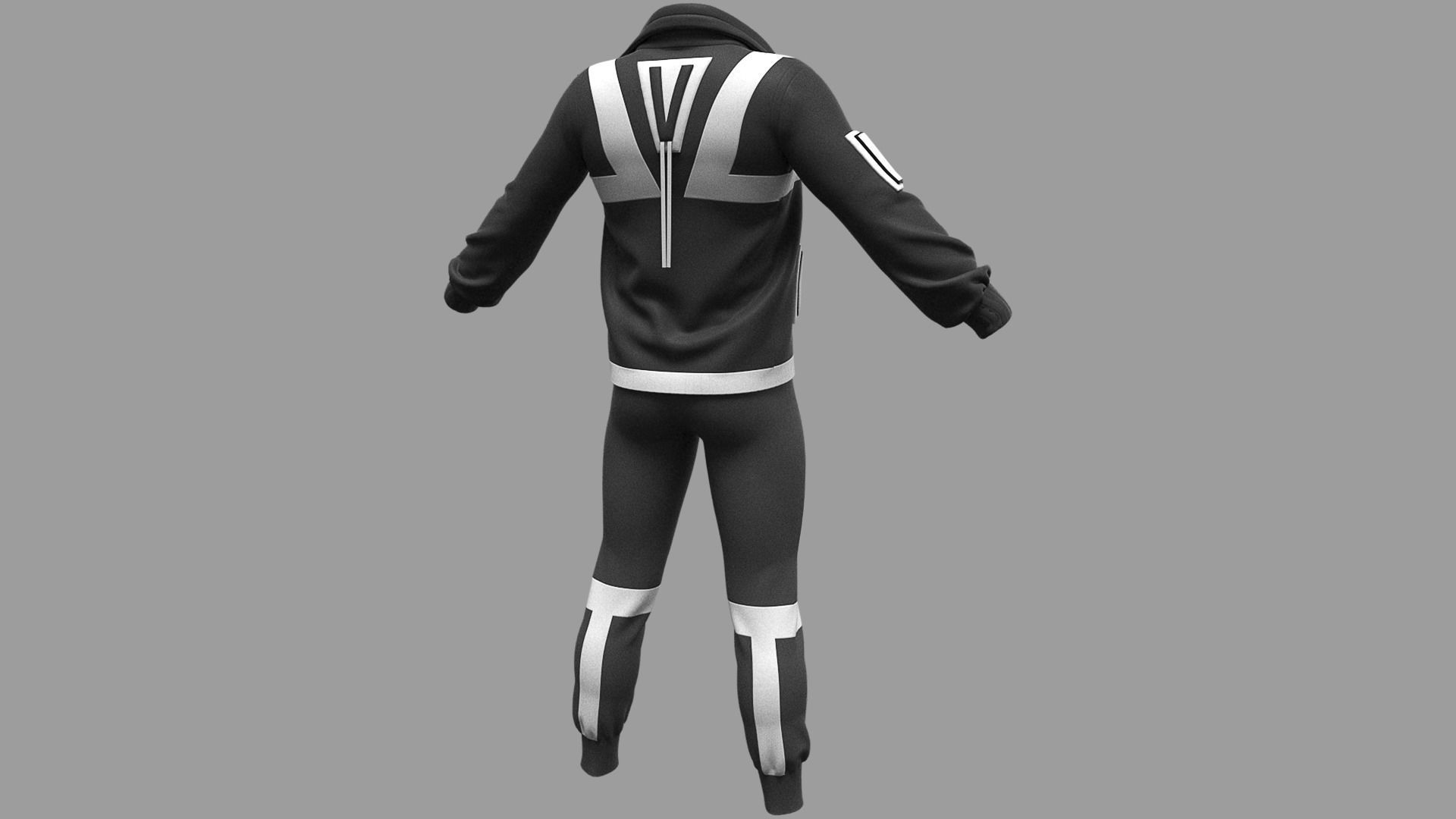 Male Outfit Marvelous Designer project  3D model_3
