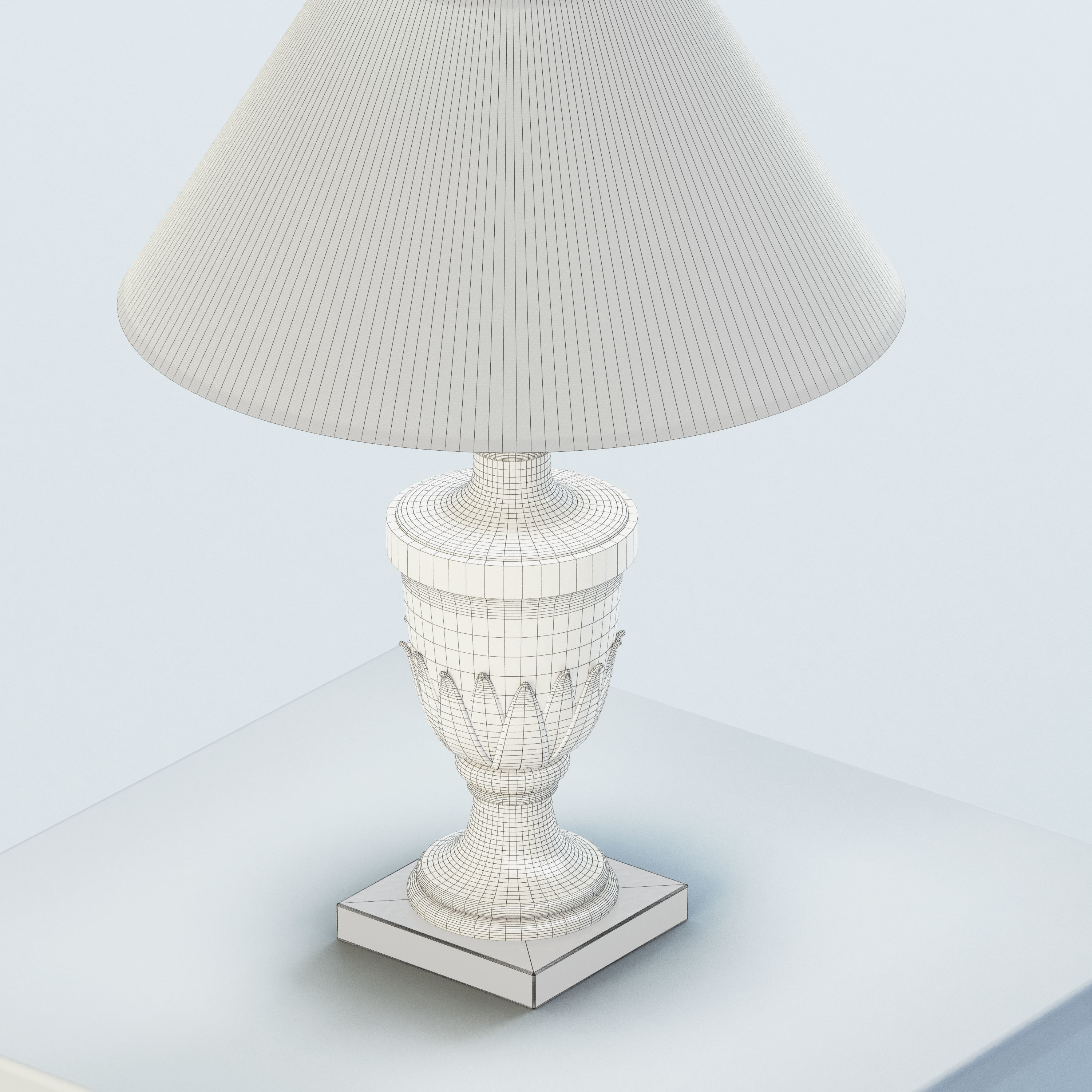 Classical Table Lamp 3D model_7