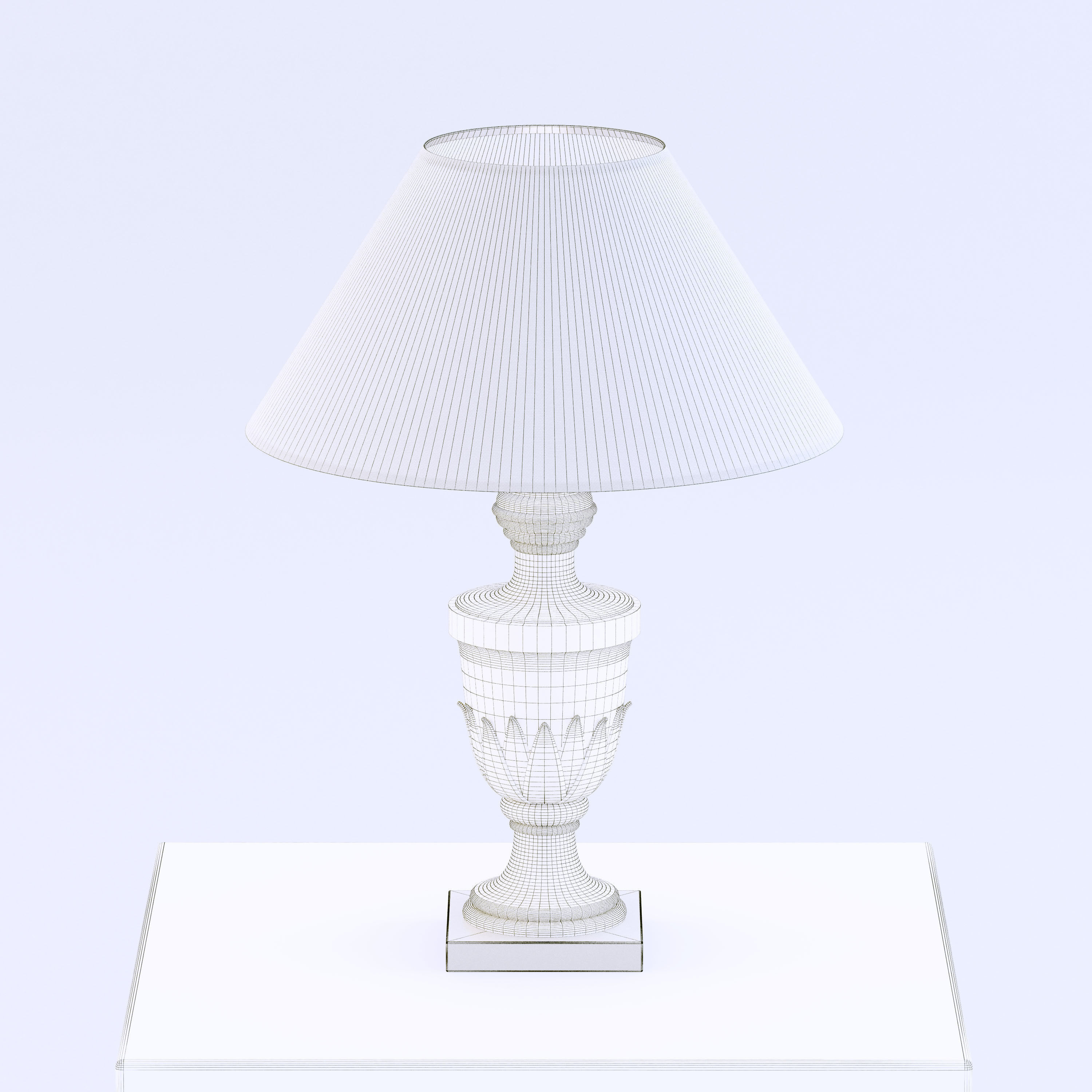 Classical Table Lamp 3D model_4