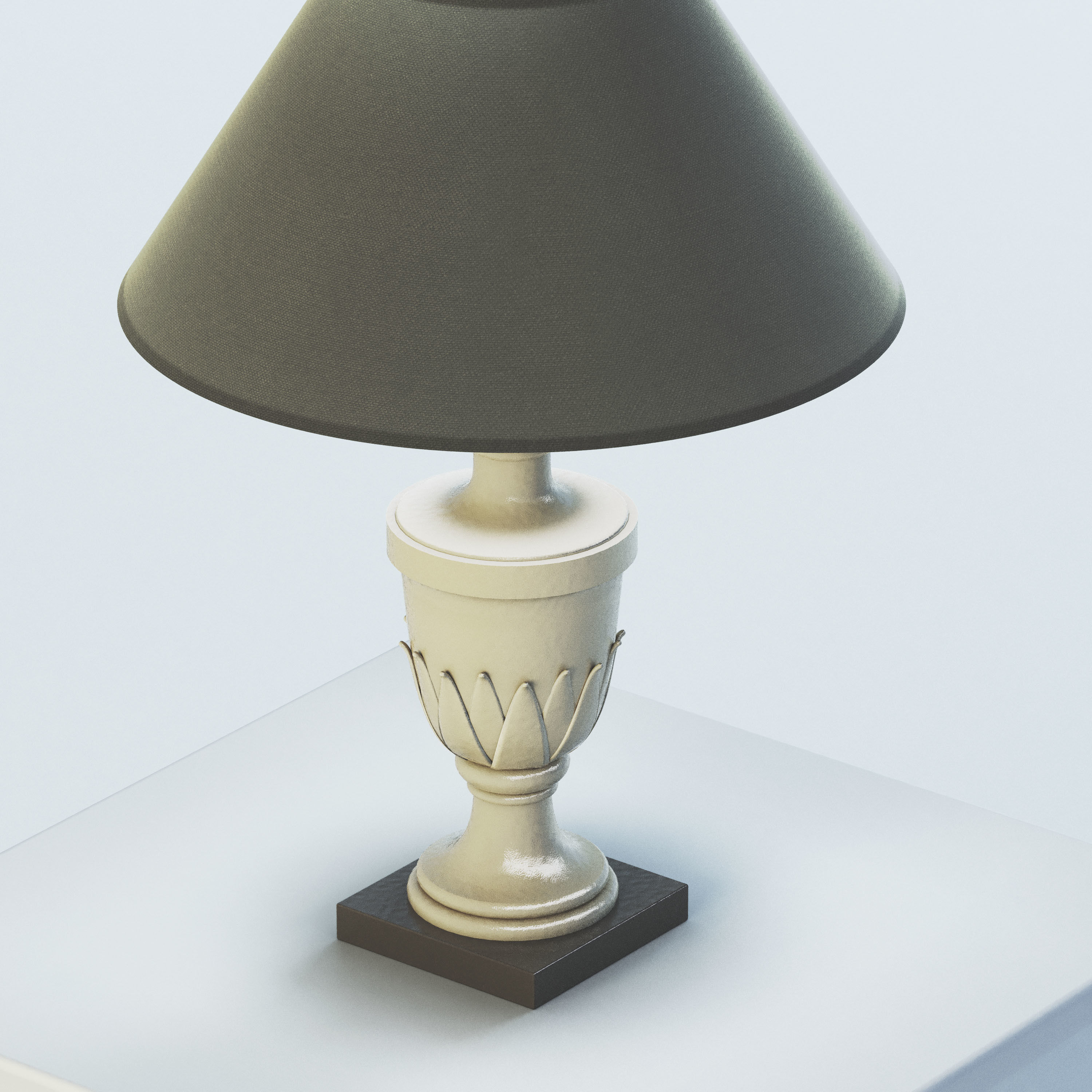 Classical Table Lamp 3D model_3