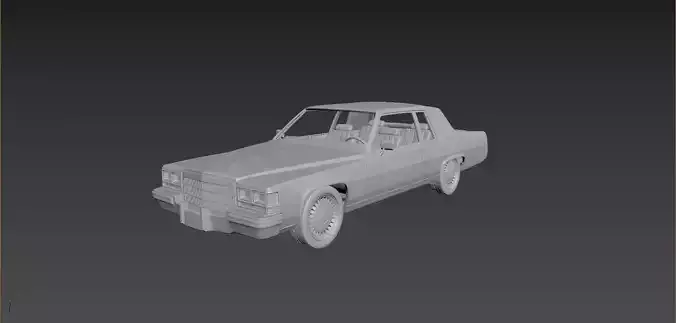Cadillac Deville 1983 Coupe  3D print model