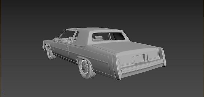 Cadillac FLeetwood Brougham Coupe 1983  3D print model 5