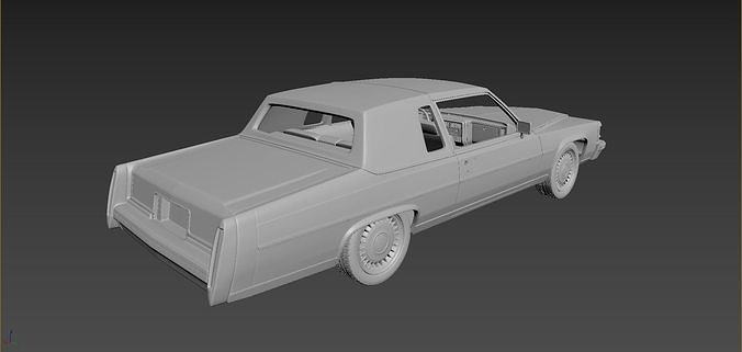 Cadillac FLeetwood Brougham Coupe 1983  3D print model 6