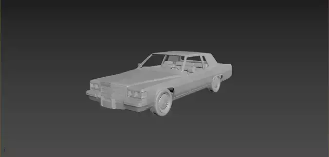 Cadillac FLeetwood Brougham Coupe 1983  3D print model