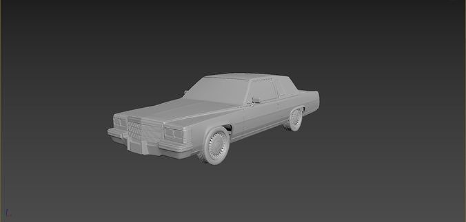 Cadillac FLeetwood Brougham Coupe 1983  3D print model 2