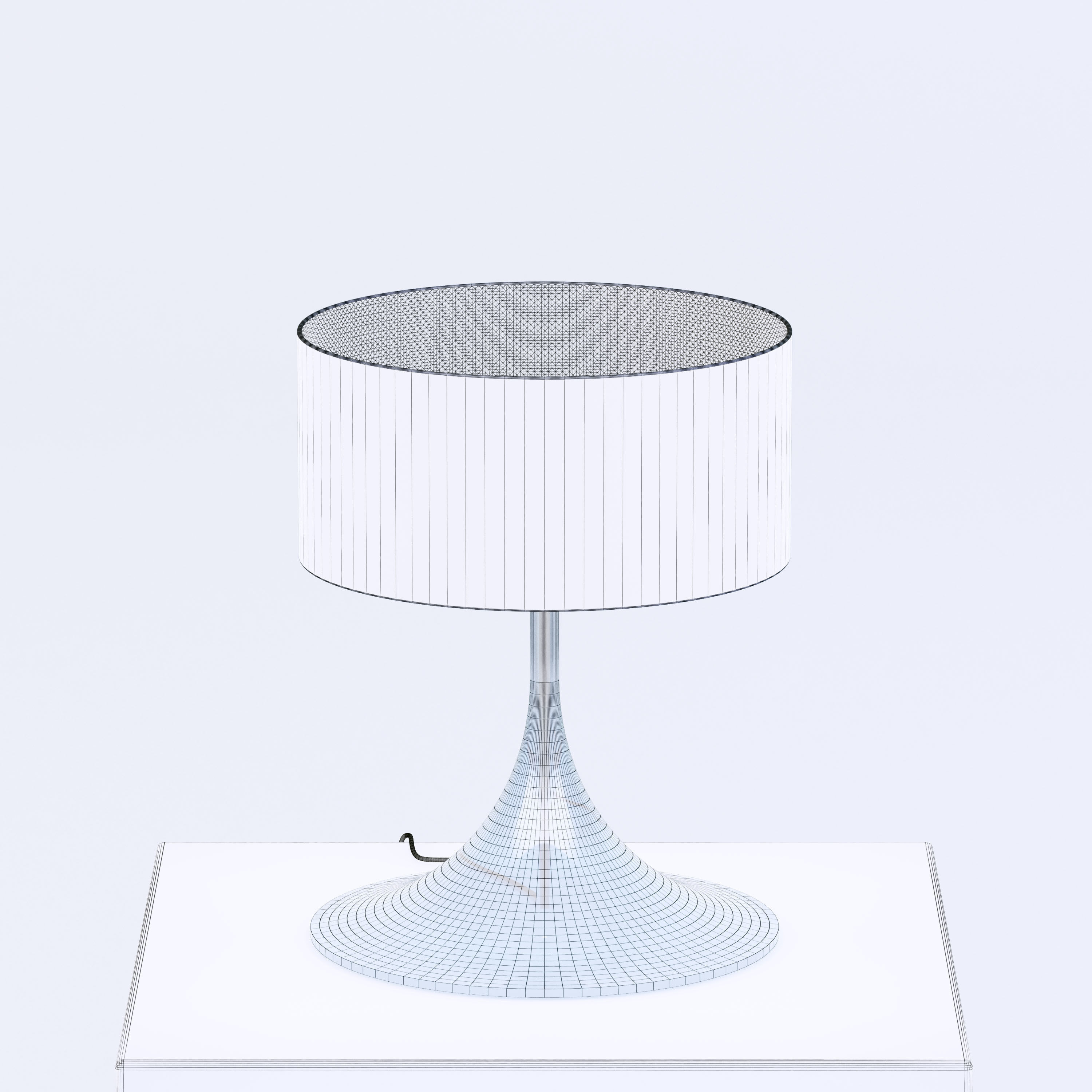 Retro Style table top Lamp 3D model_4