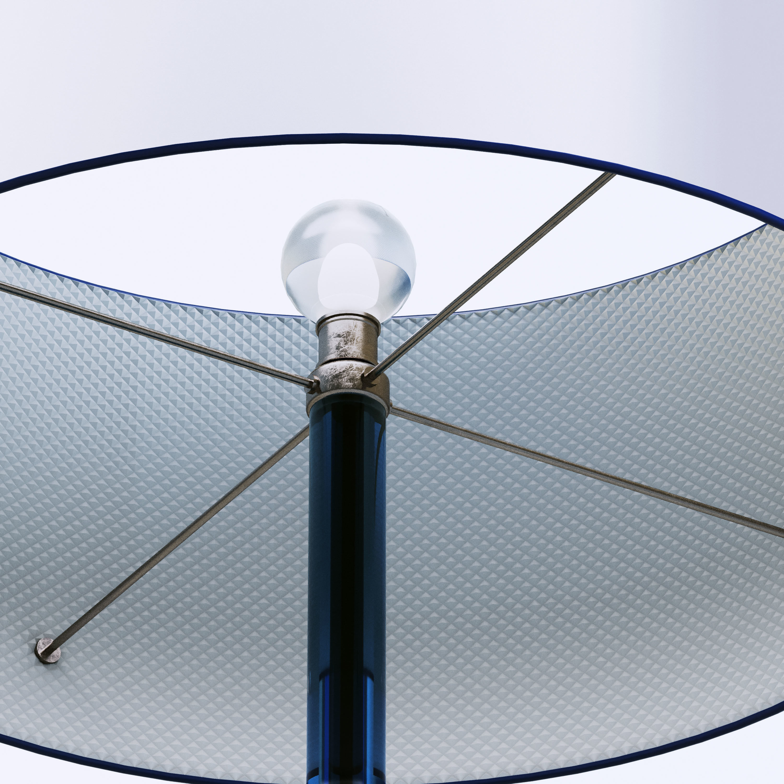 Retro Style table top Lamp 3D model_3