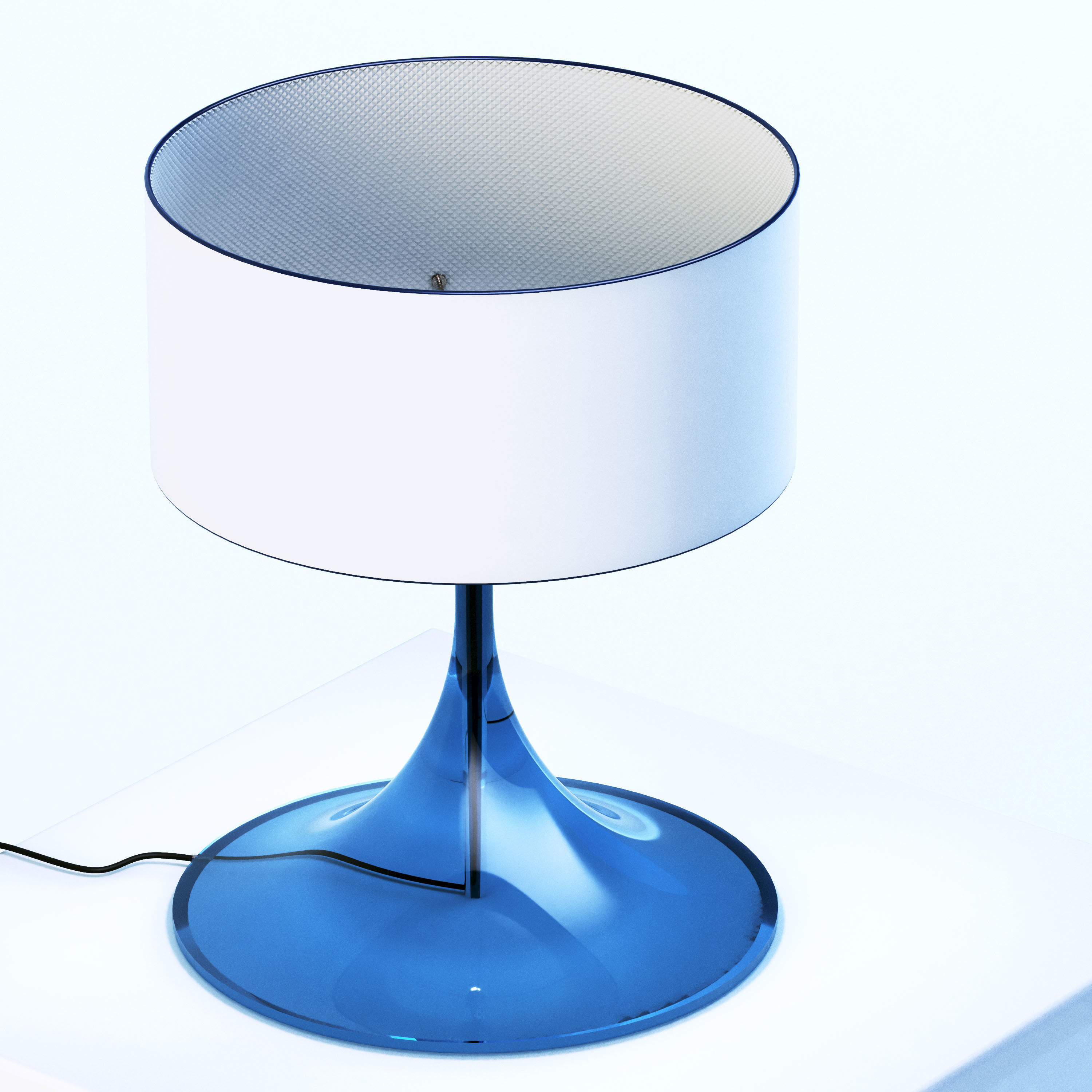 Retro Style table top Lamp 3D model_1