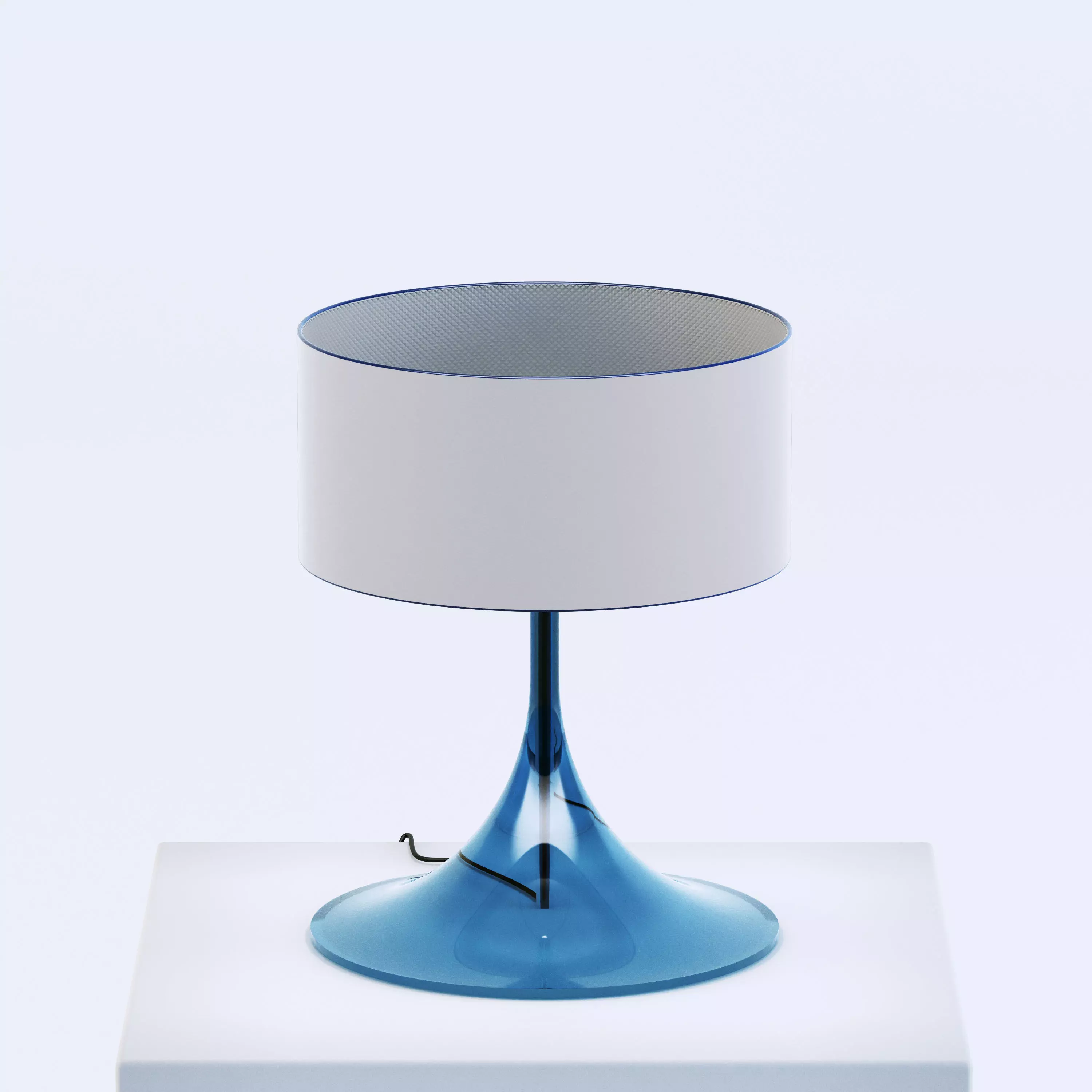 Retro Style table top Lamp 3D model_0