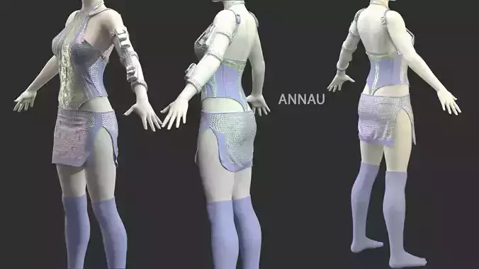 Female stylized medieval set