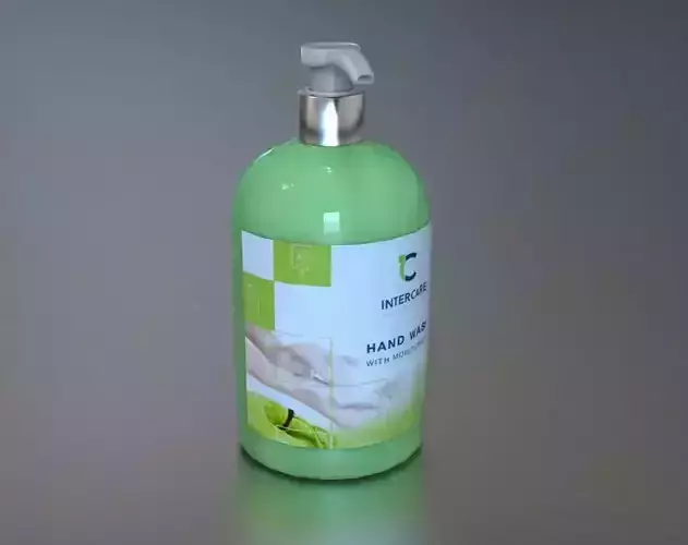 Hand-wash 3D Model Low-poly 3D model