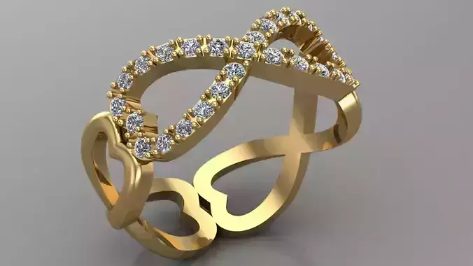 infinite heart ring