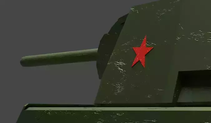 Kliment Voroshilov 1 - Low-poly style Low-poly 3D model