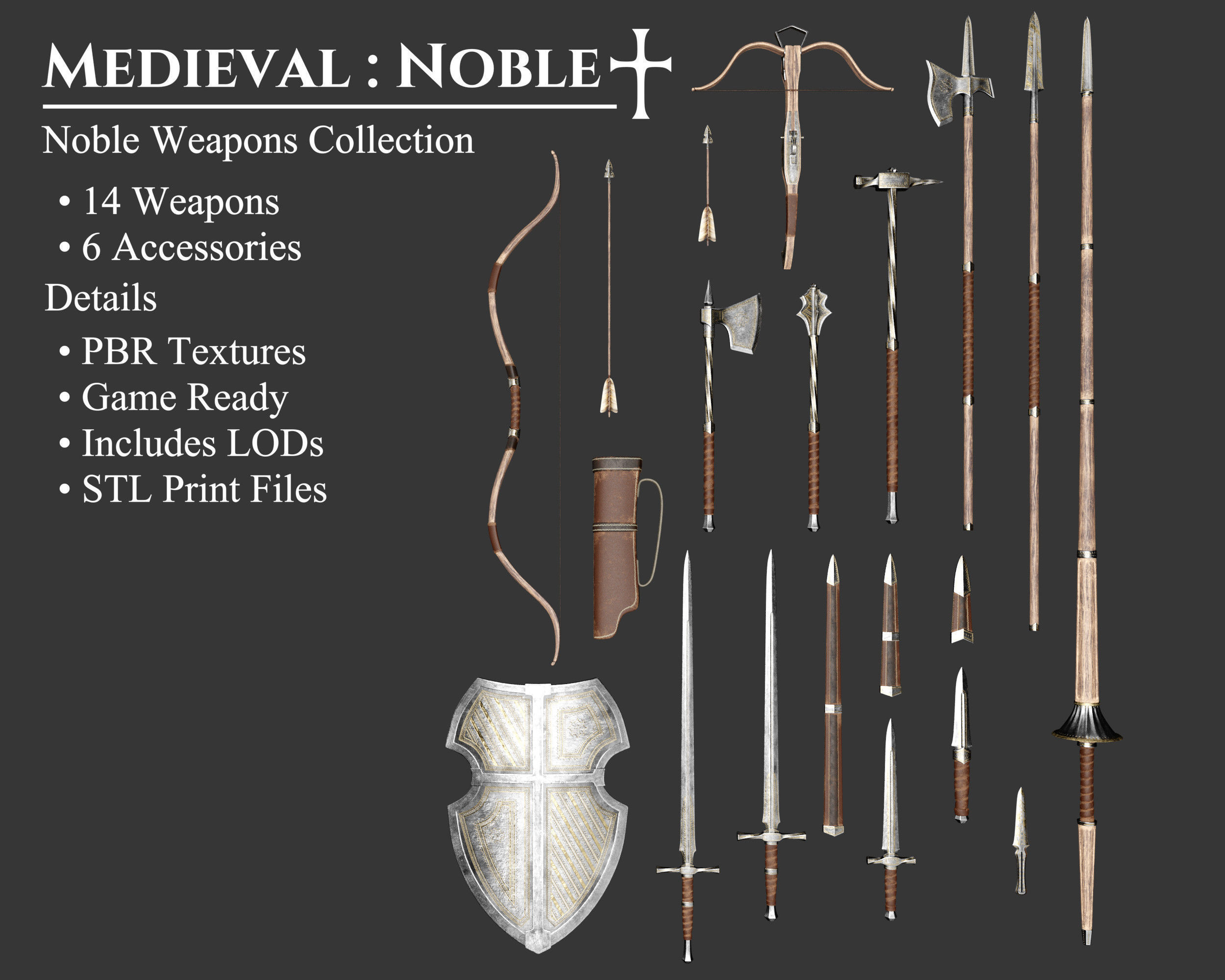 Medieval Collection Noble Weapons Set _1