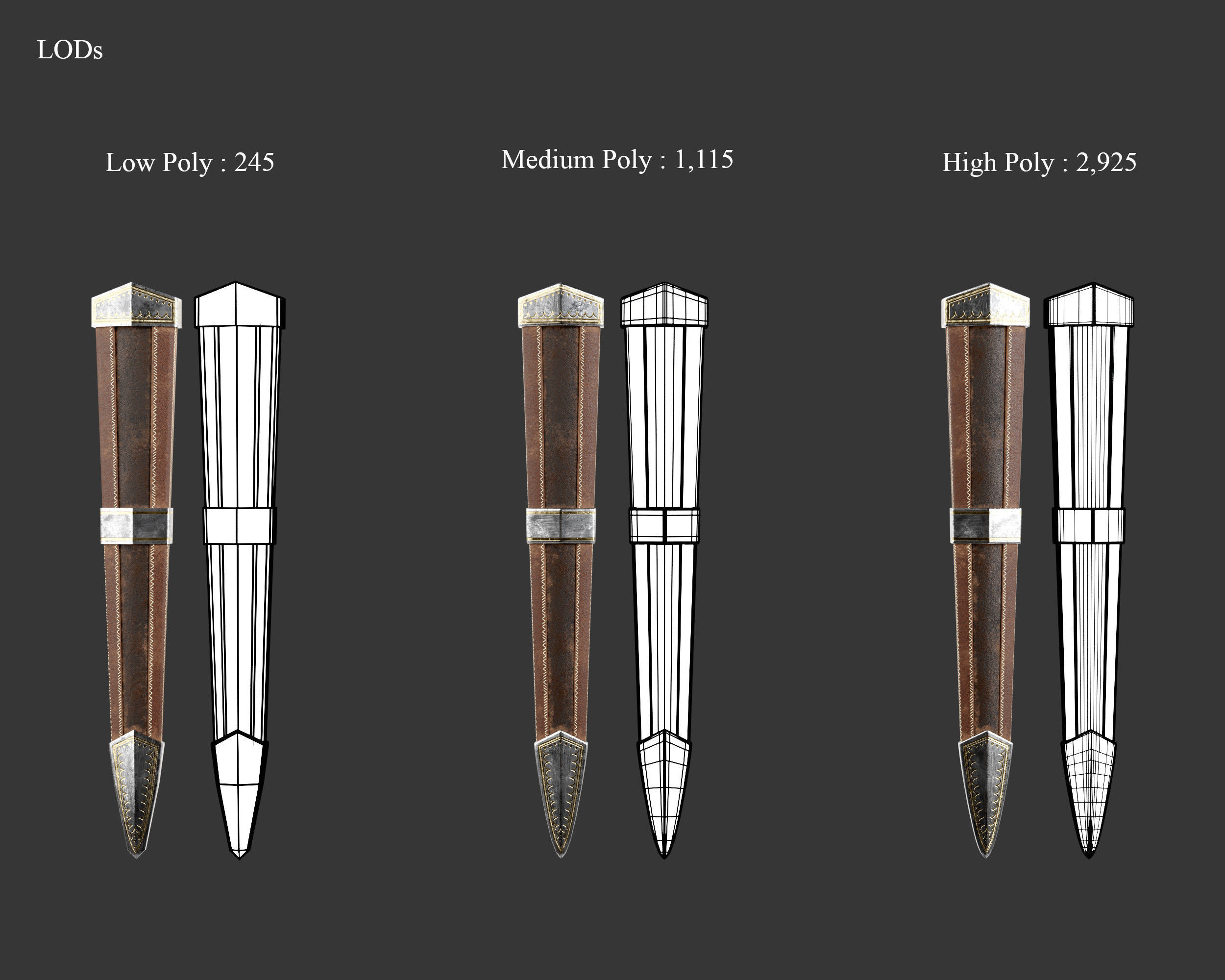 Medieval Collection Noble Weapons Set _13