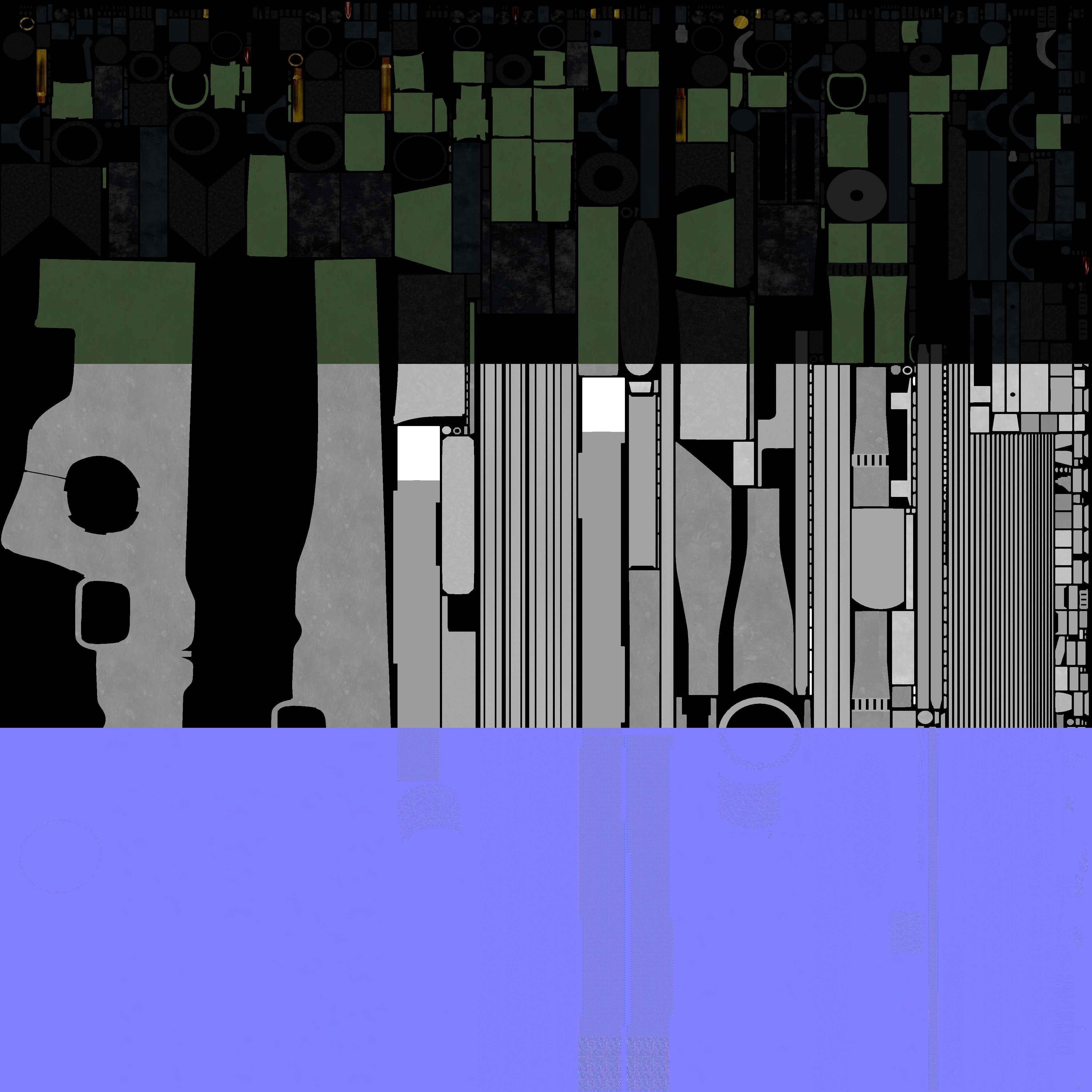 AWM Sniper Rifle 3D model_20