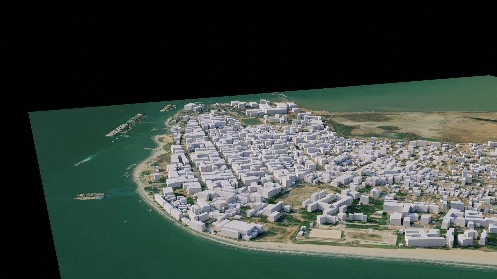 Banjul - Gambia 3D model_1
